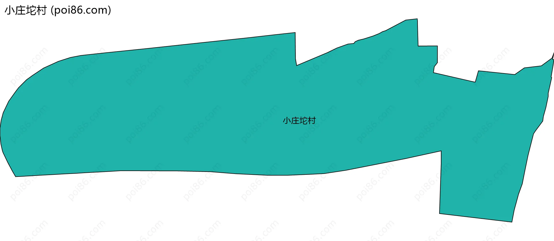 小庄坨村边界地图