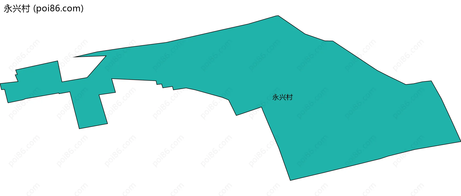 永兴村边界地图