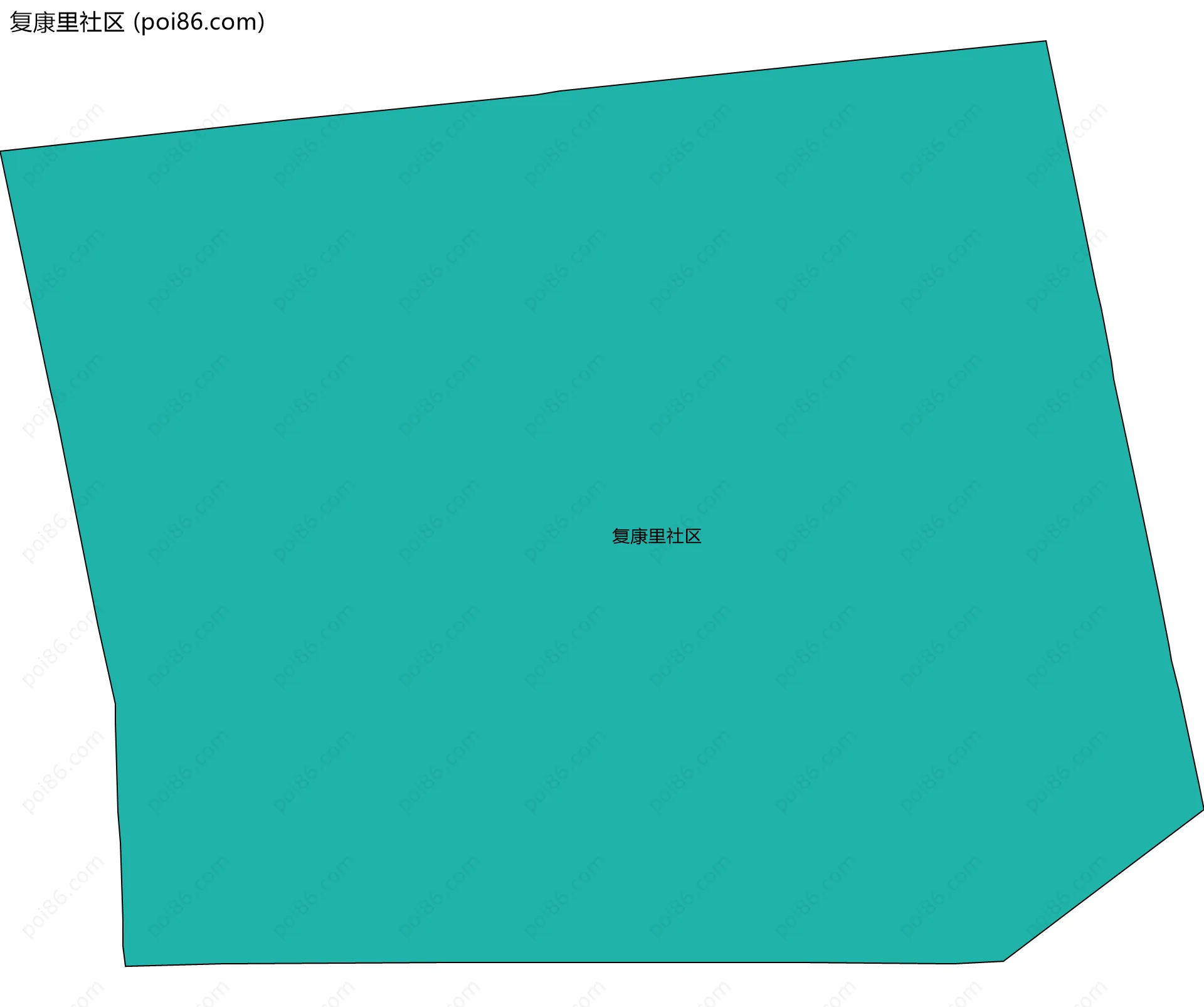 复康里社区边界地图