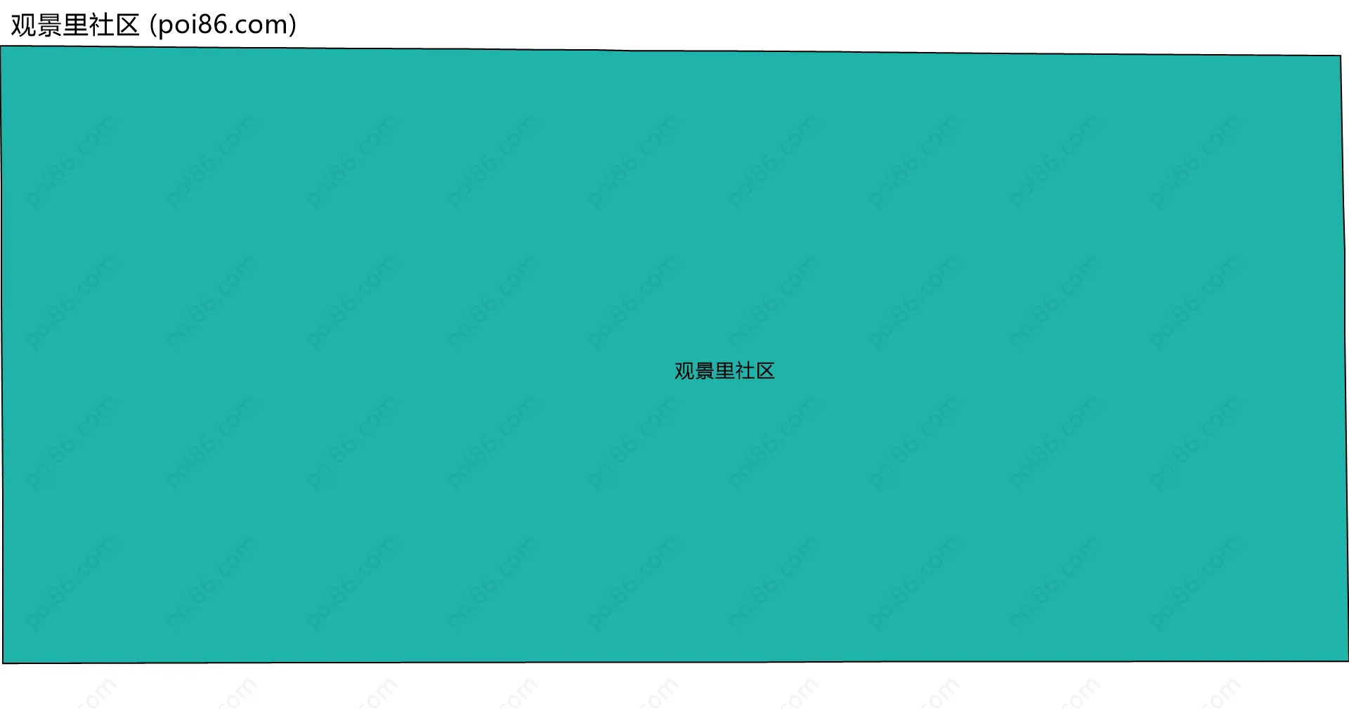 观景里社区边界地图