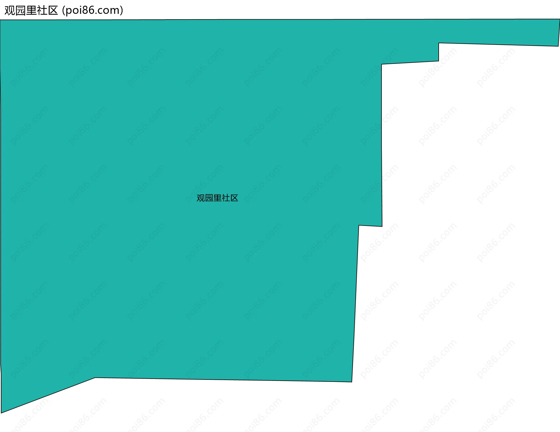 观园里社区边界地图