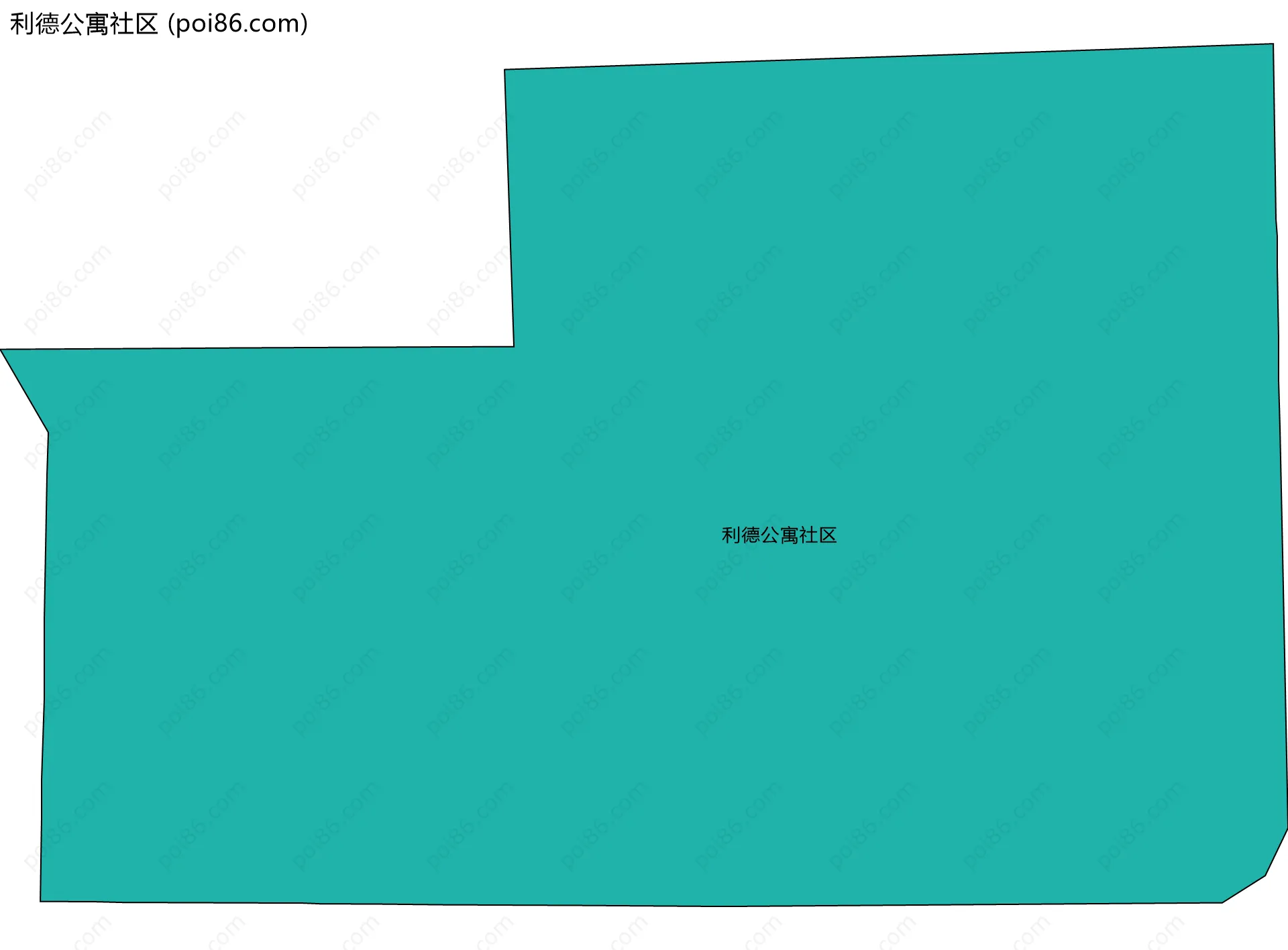 利德公寓社区边界地图