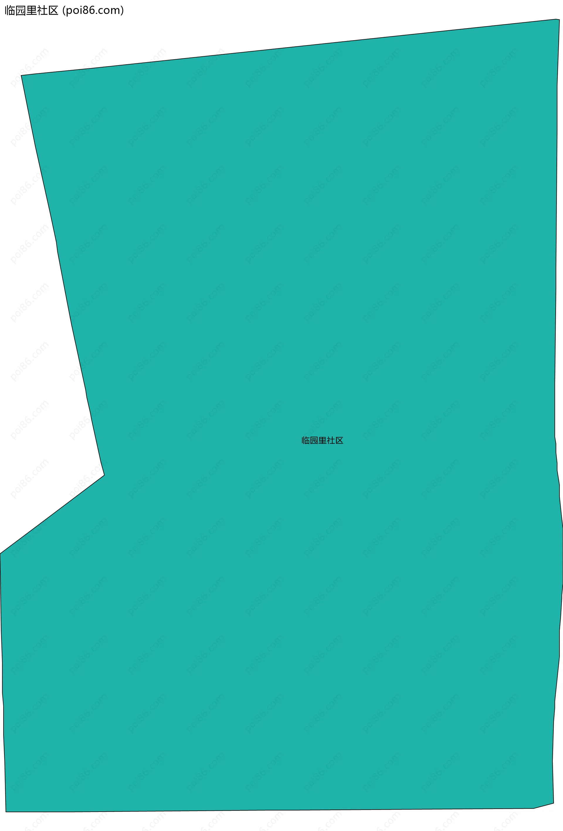 临园里社区边界地图