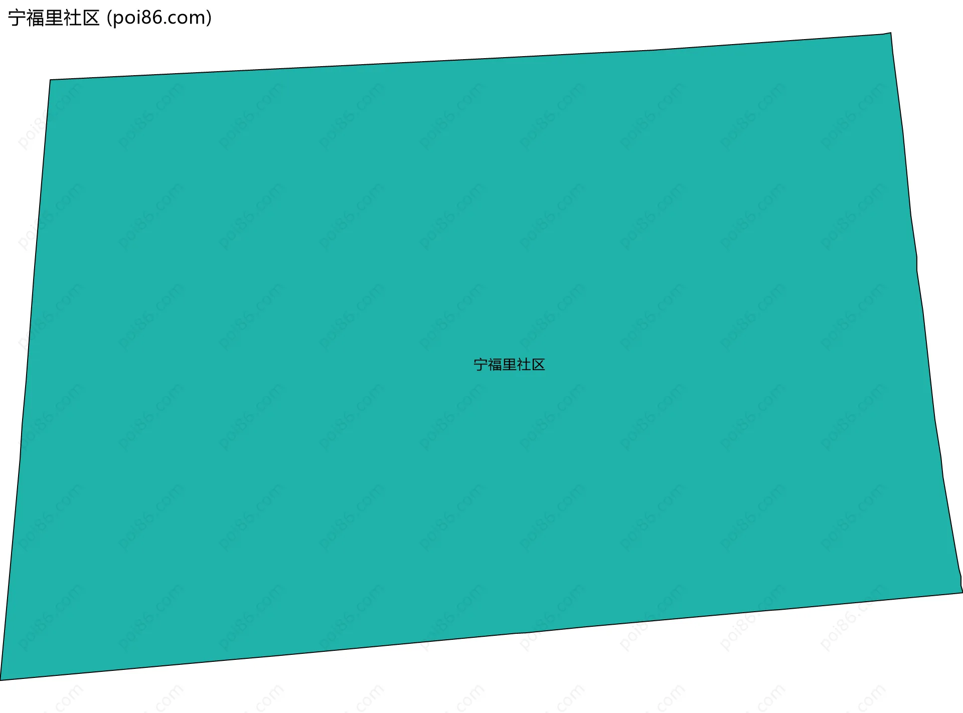 宁福里社区边界地图