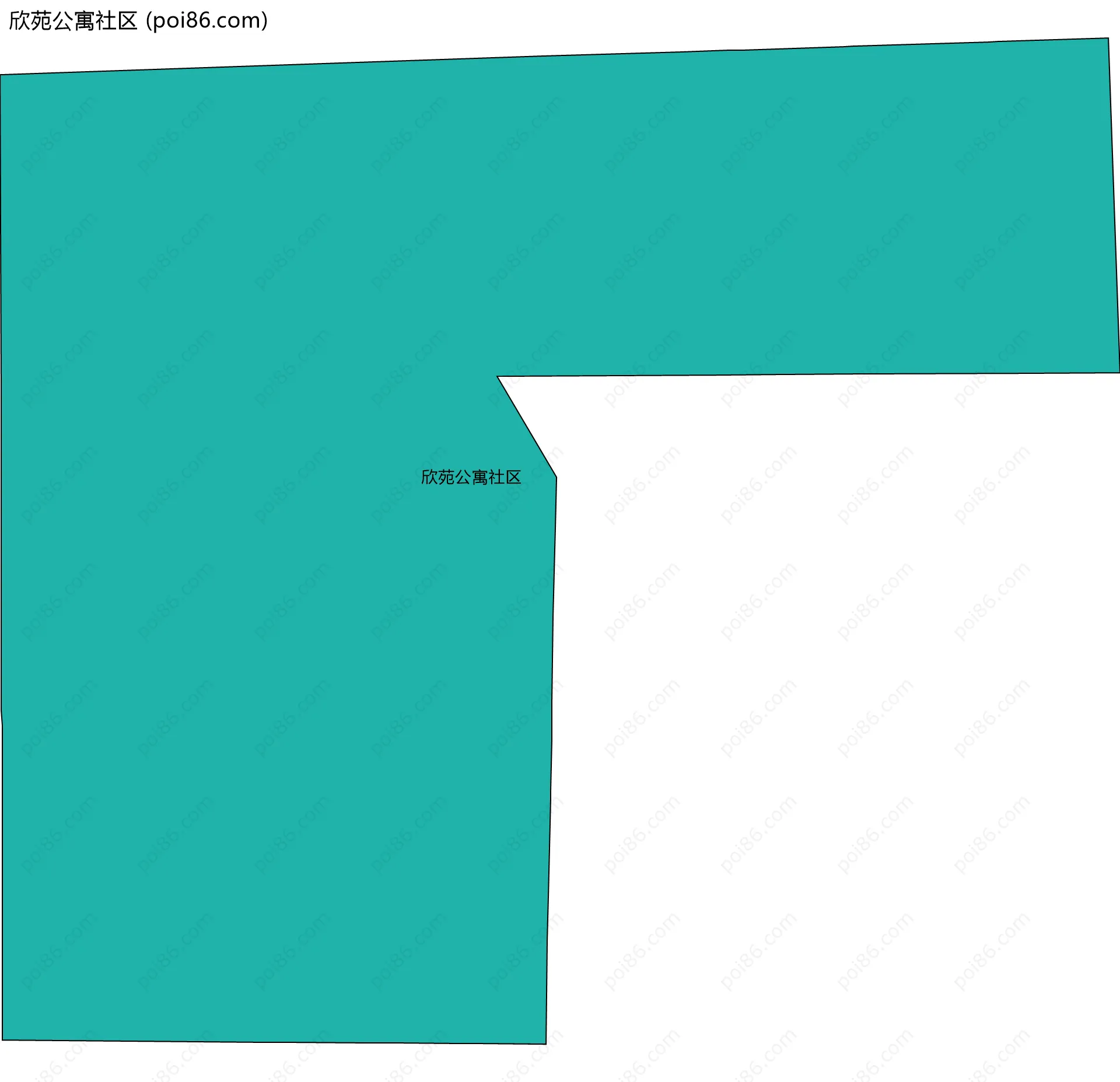 欣苑公寓社区边界地图