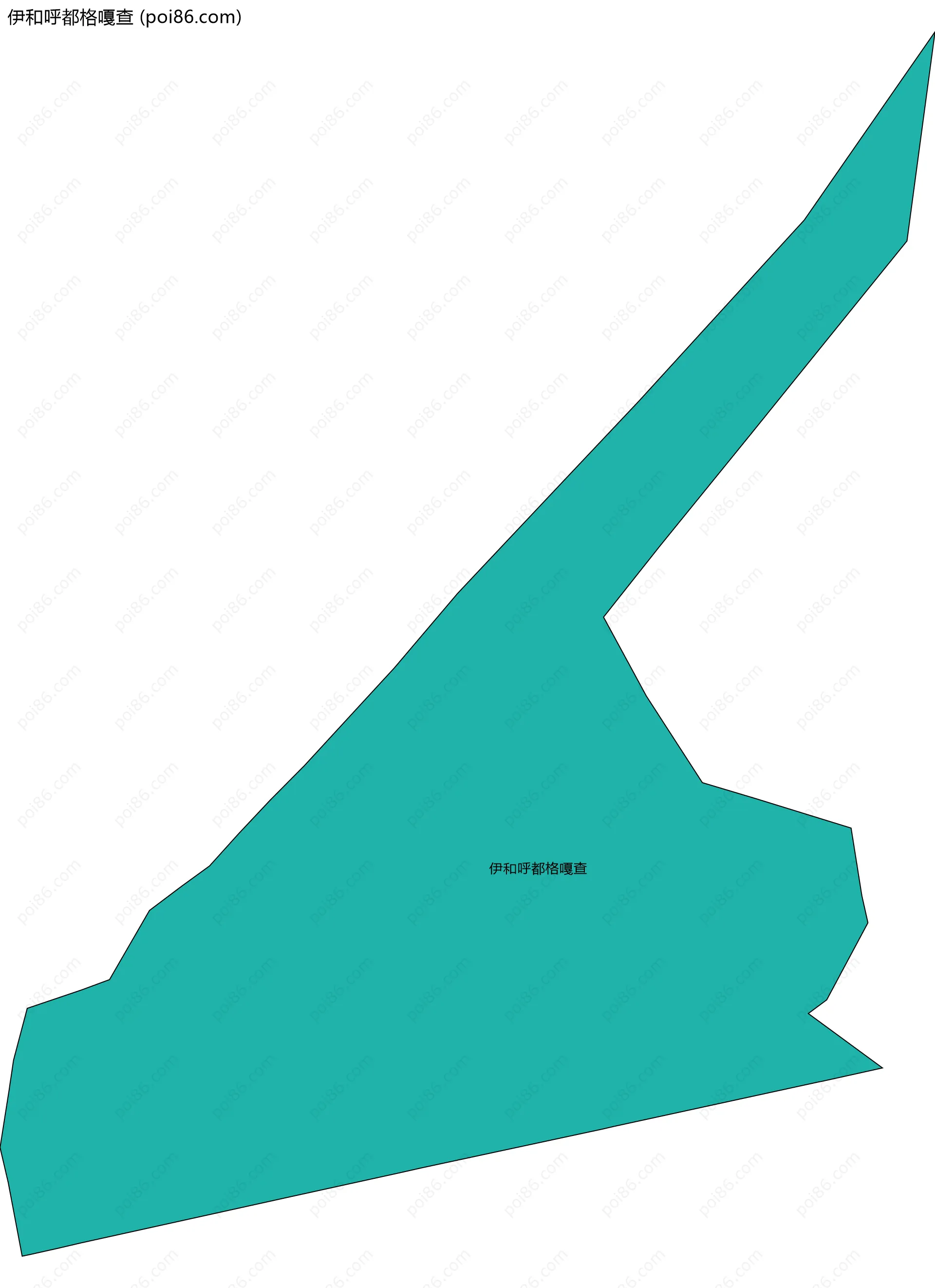 伊和呼都格嘎查边界地图