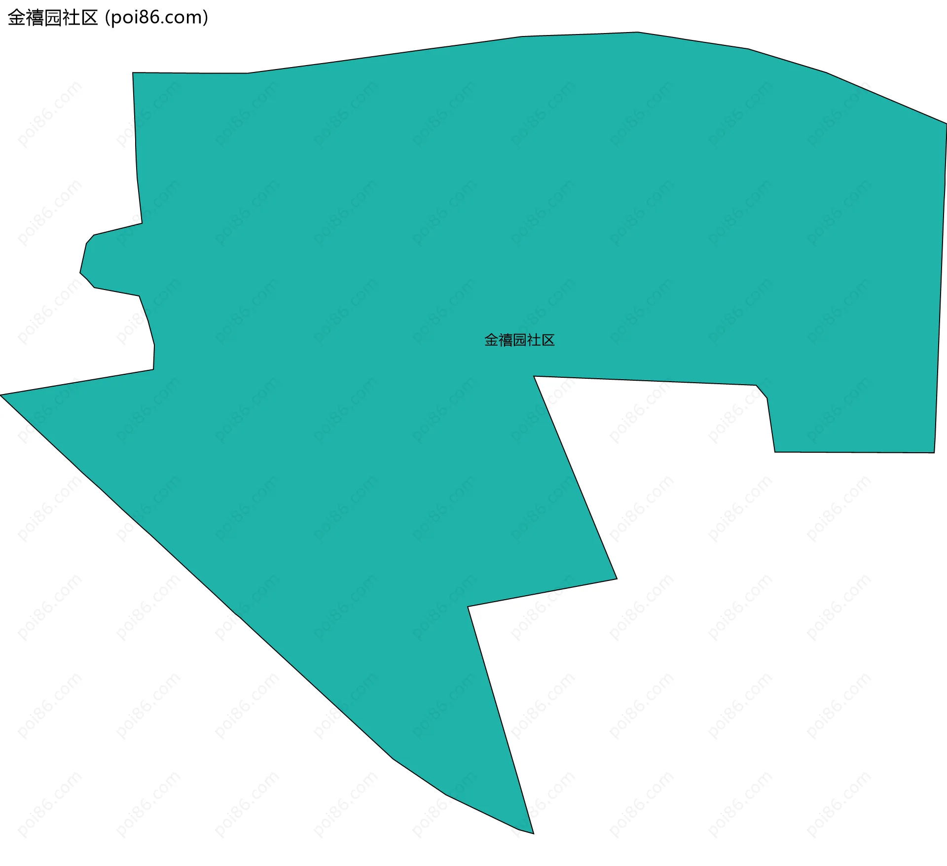 金禧园社区边界地图