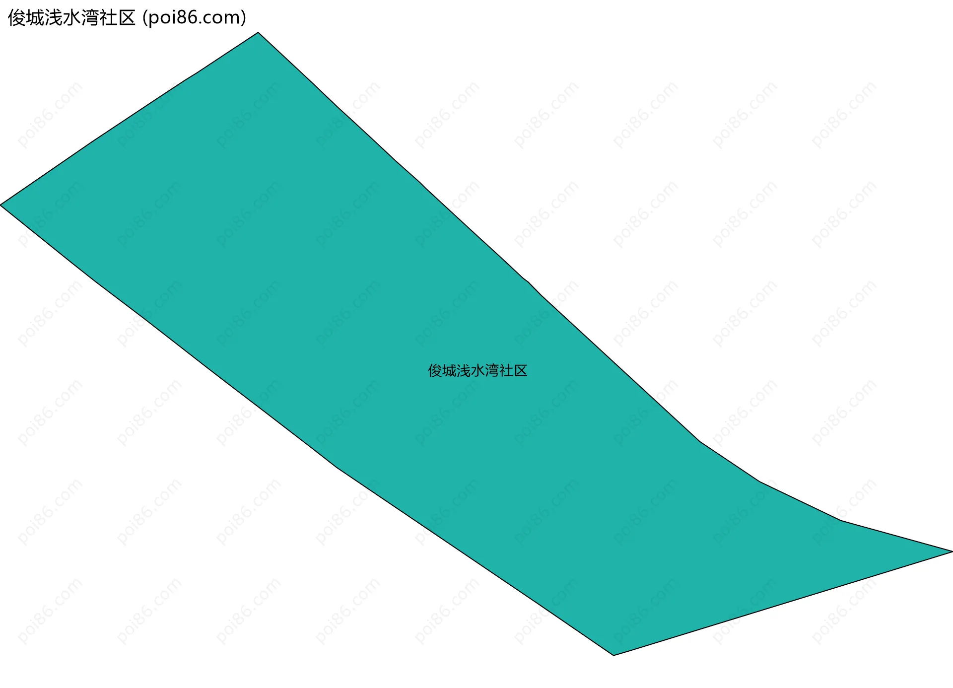 俊城浅水湾社区边界地图