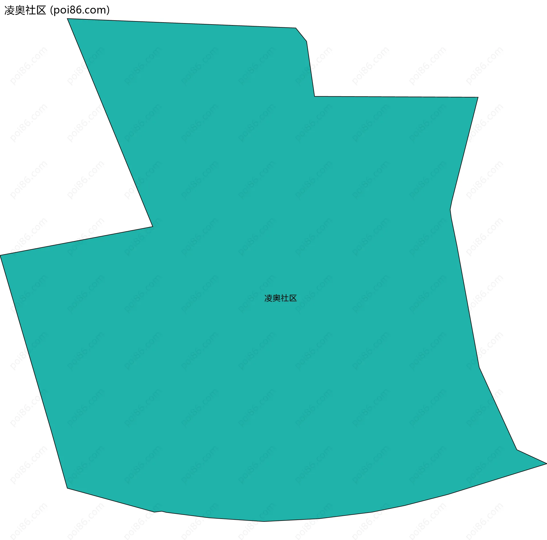 凌奥社区边界地图