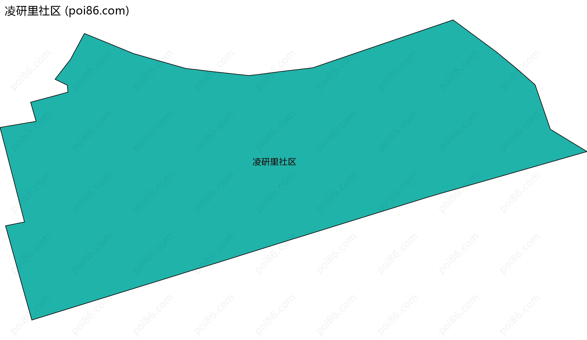 凌研里社区边界地图