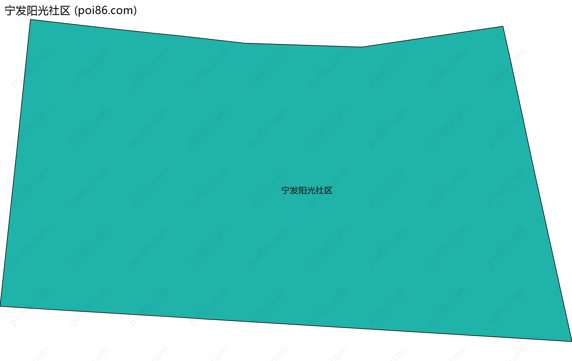 宁发阳光社区边界地图