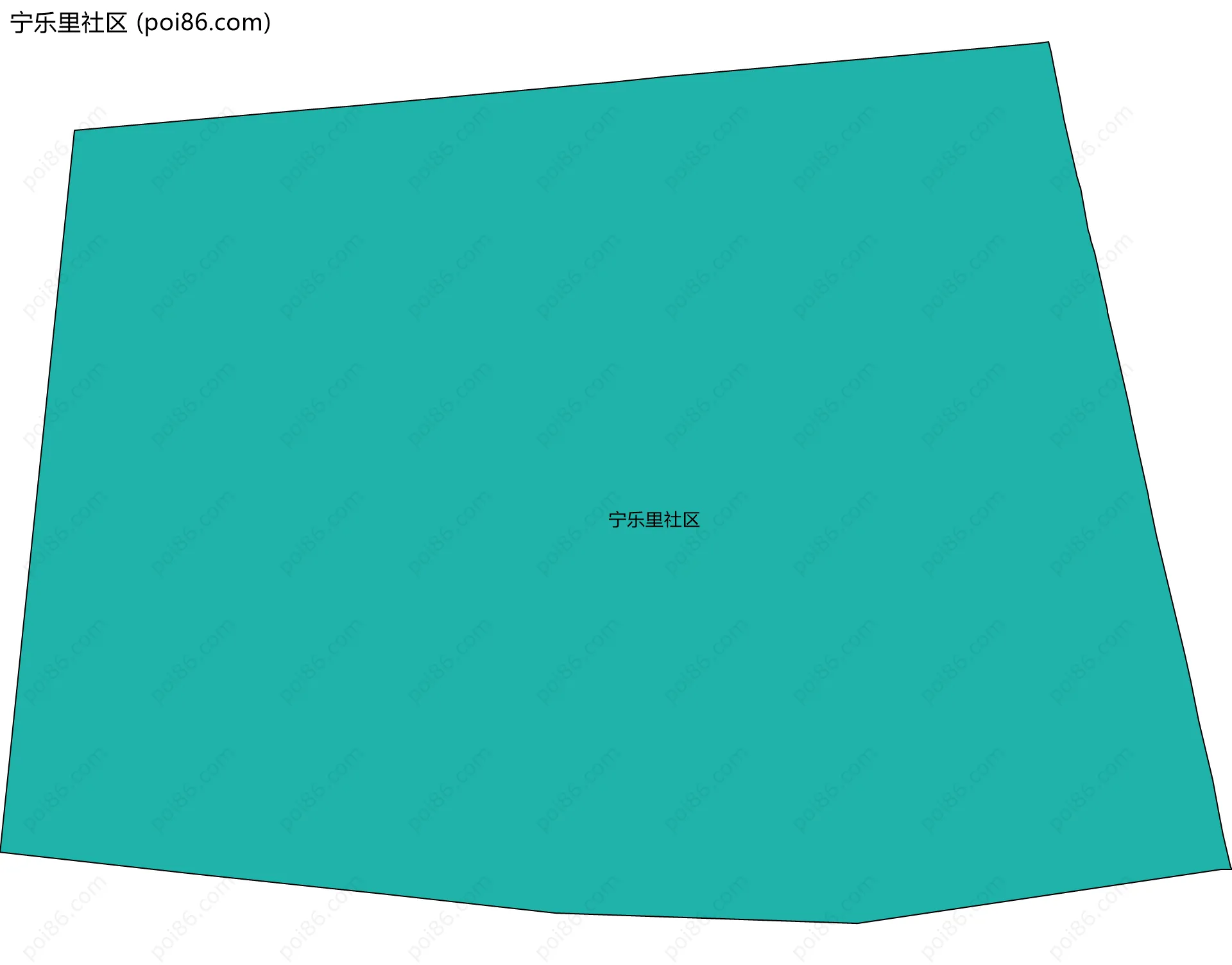 宁乐里社区边界地图