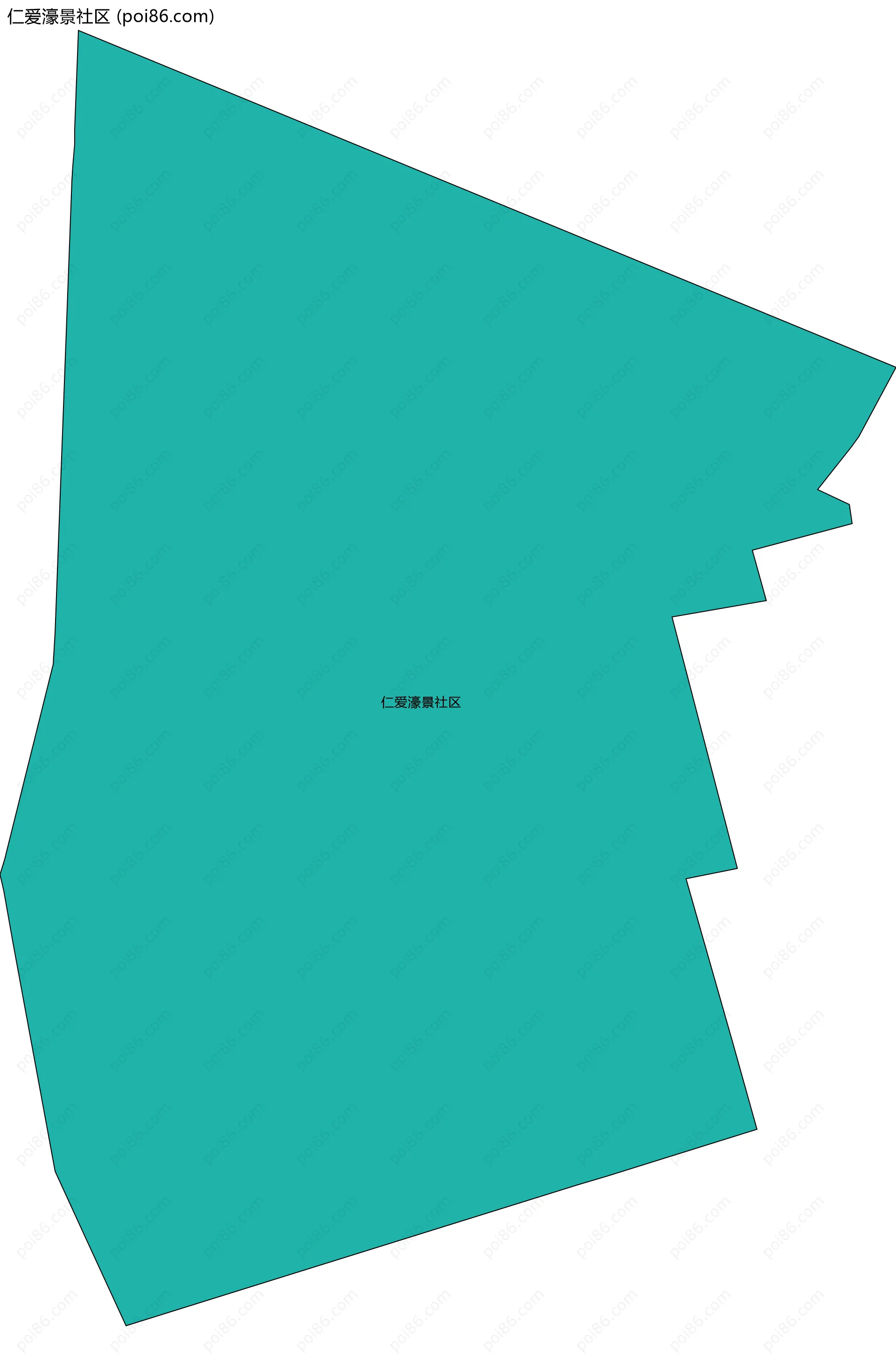 仁爱濠景社区边界地图