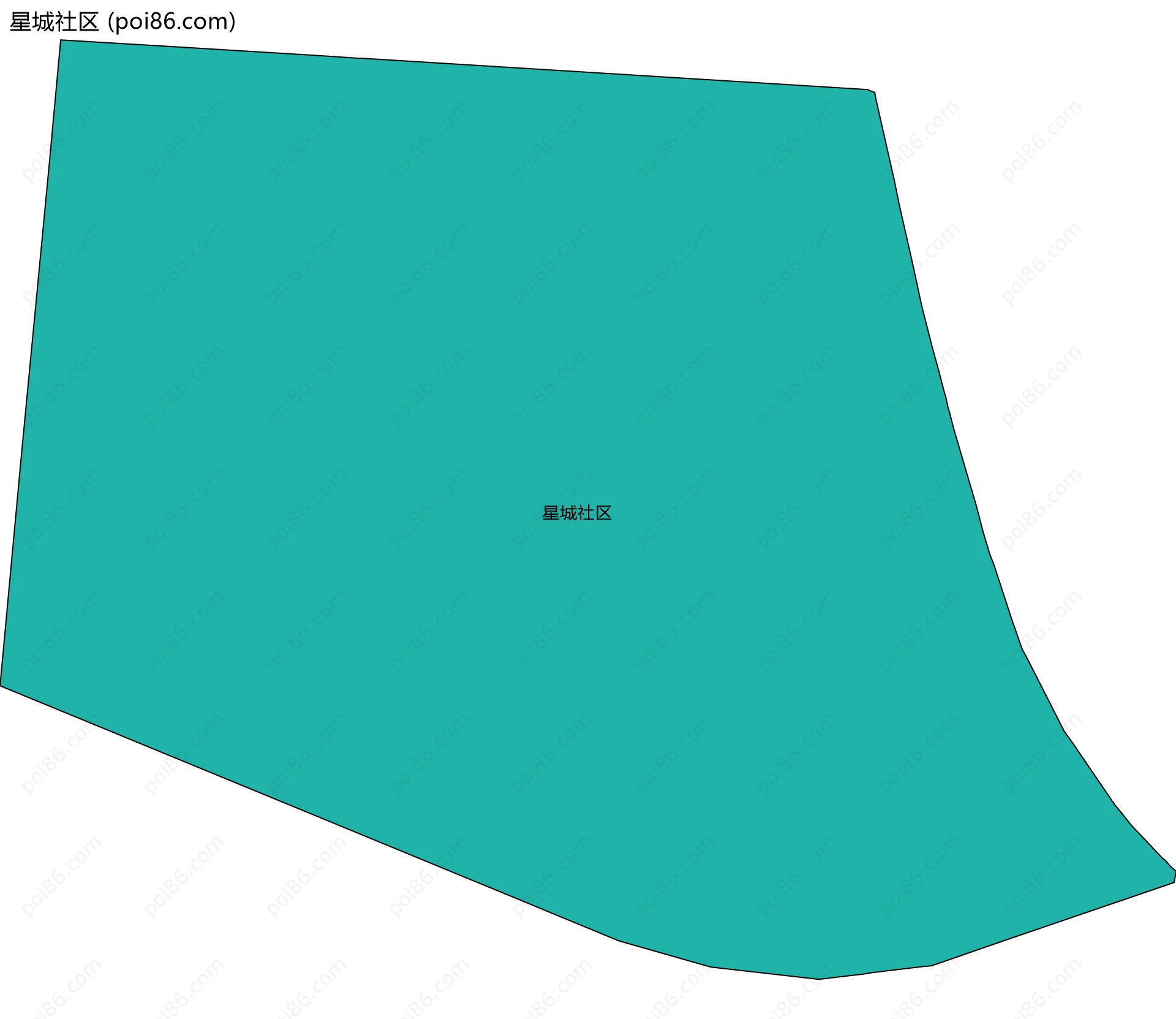 星城社区边界地图