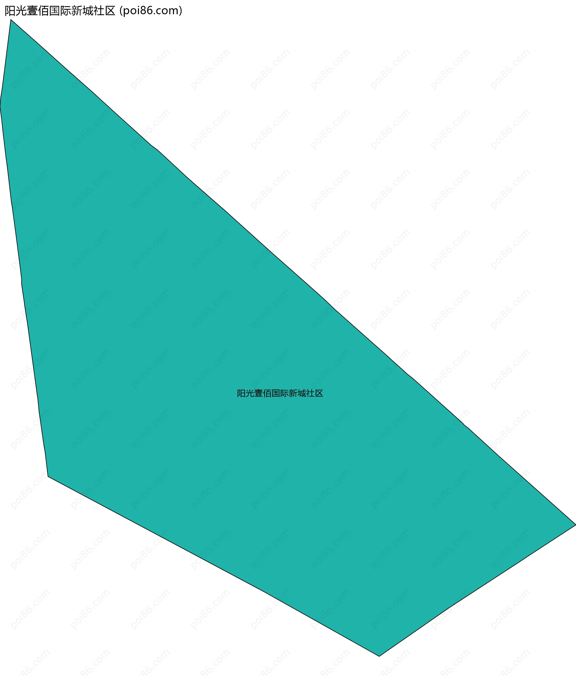 阳光壹佰国际新城社区边界地图