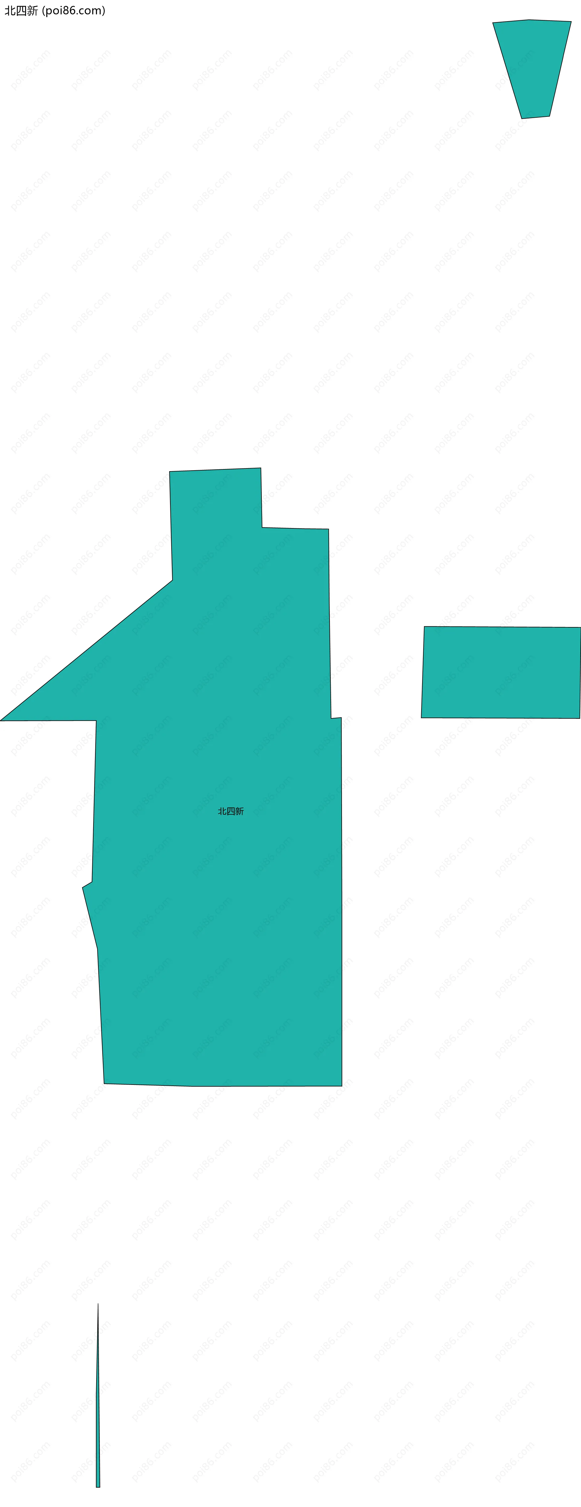 北四新边界地图