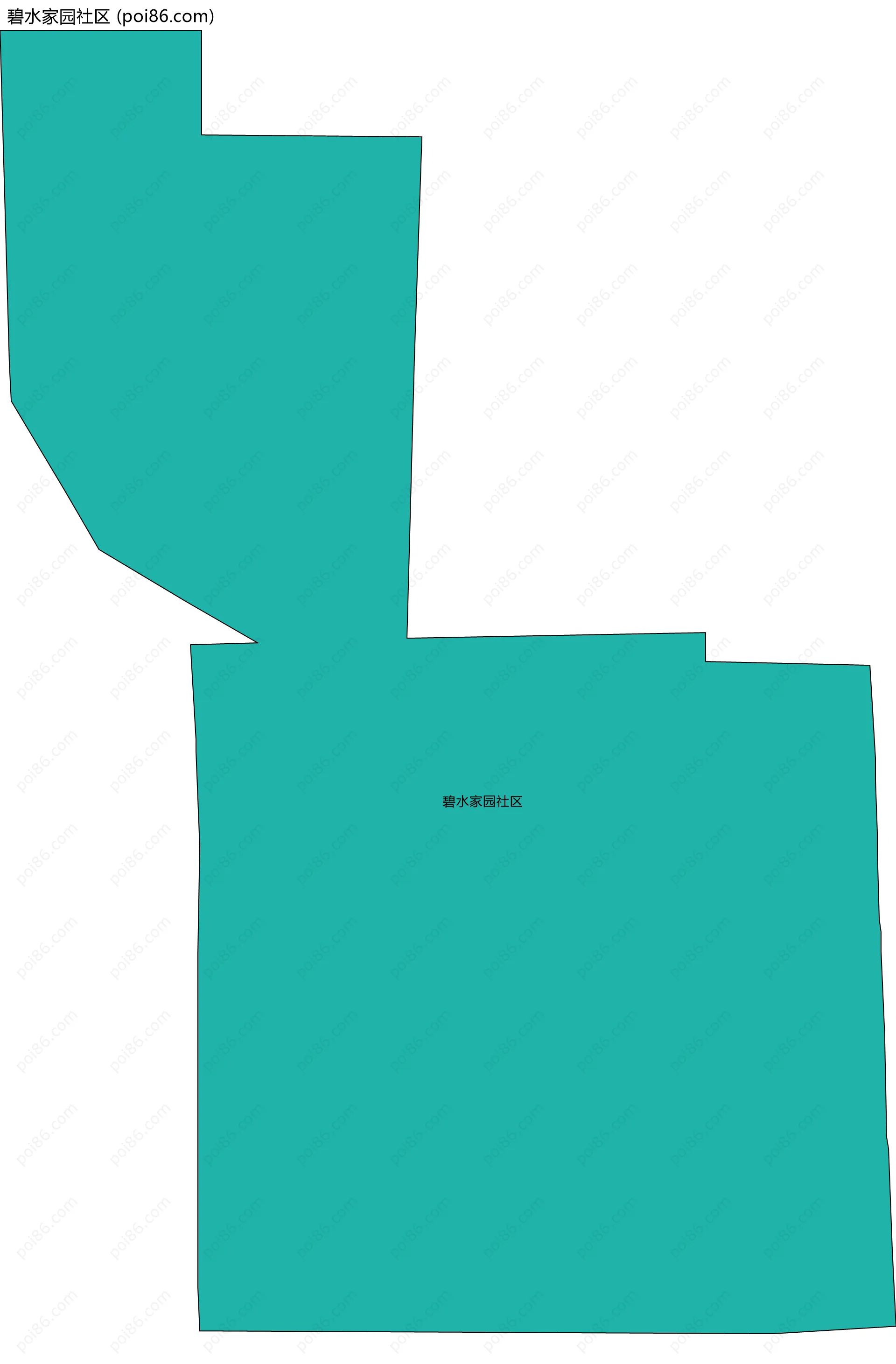 碧水家园社区边界地图