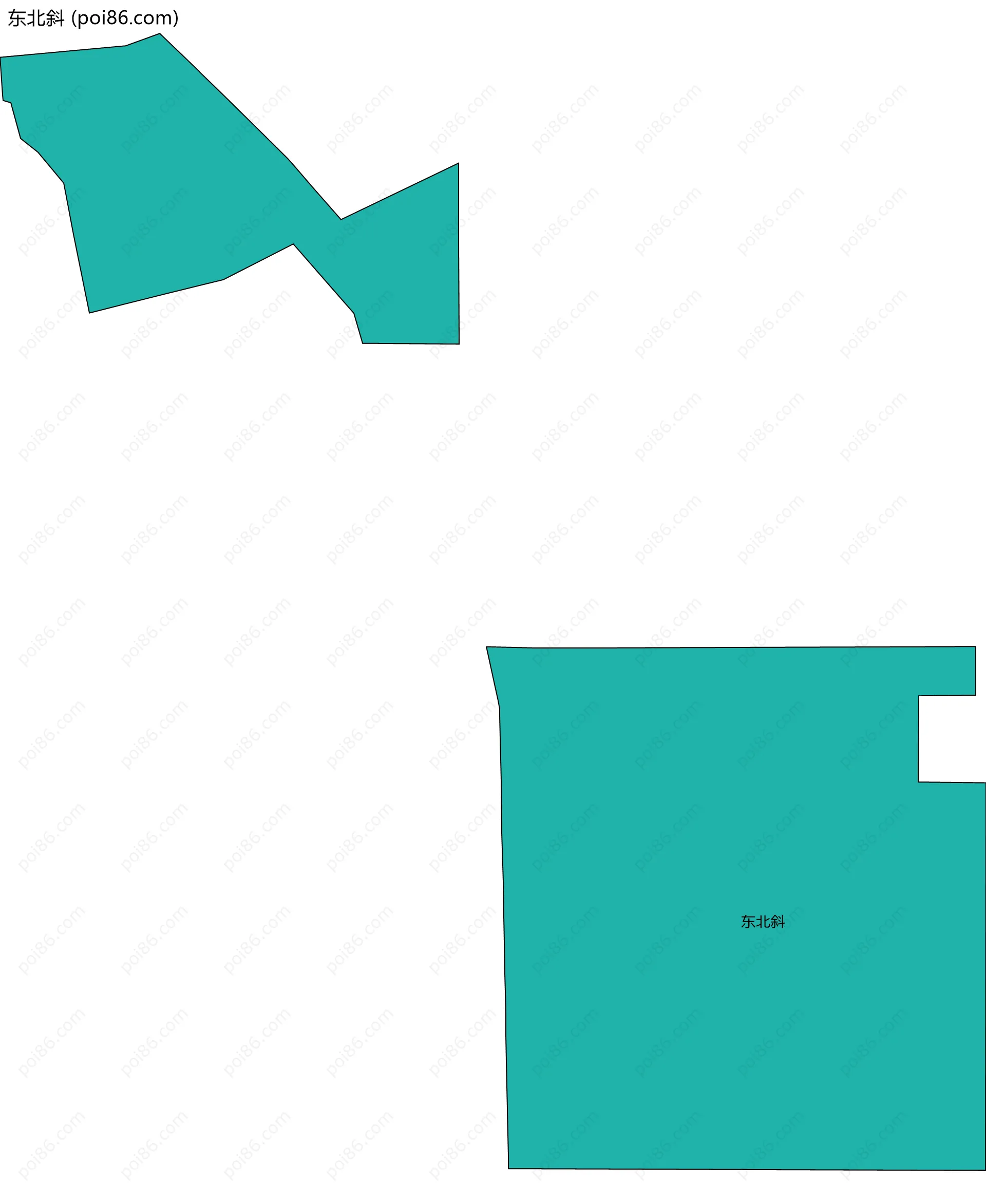 东北斜边界地图