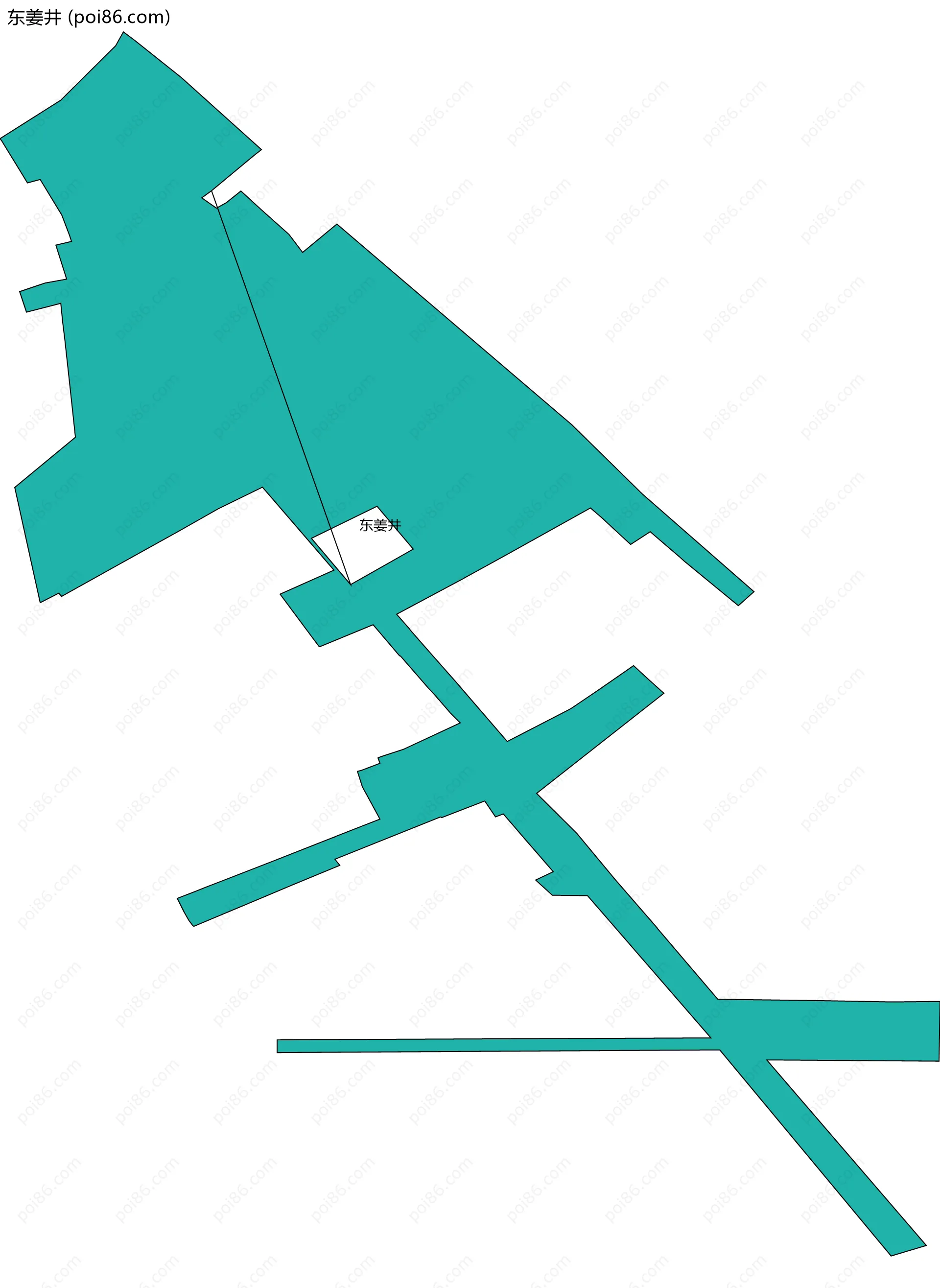 东姜井边界地图