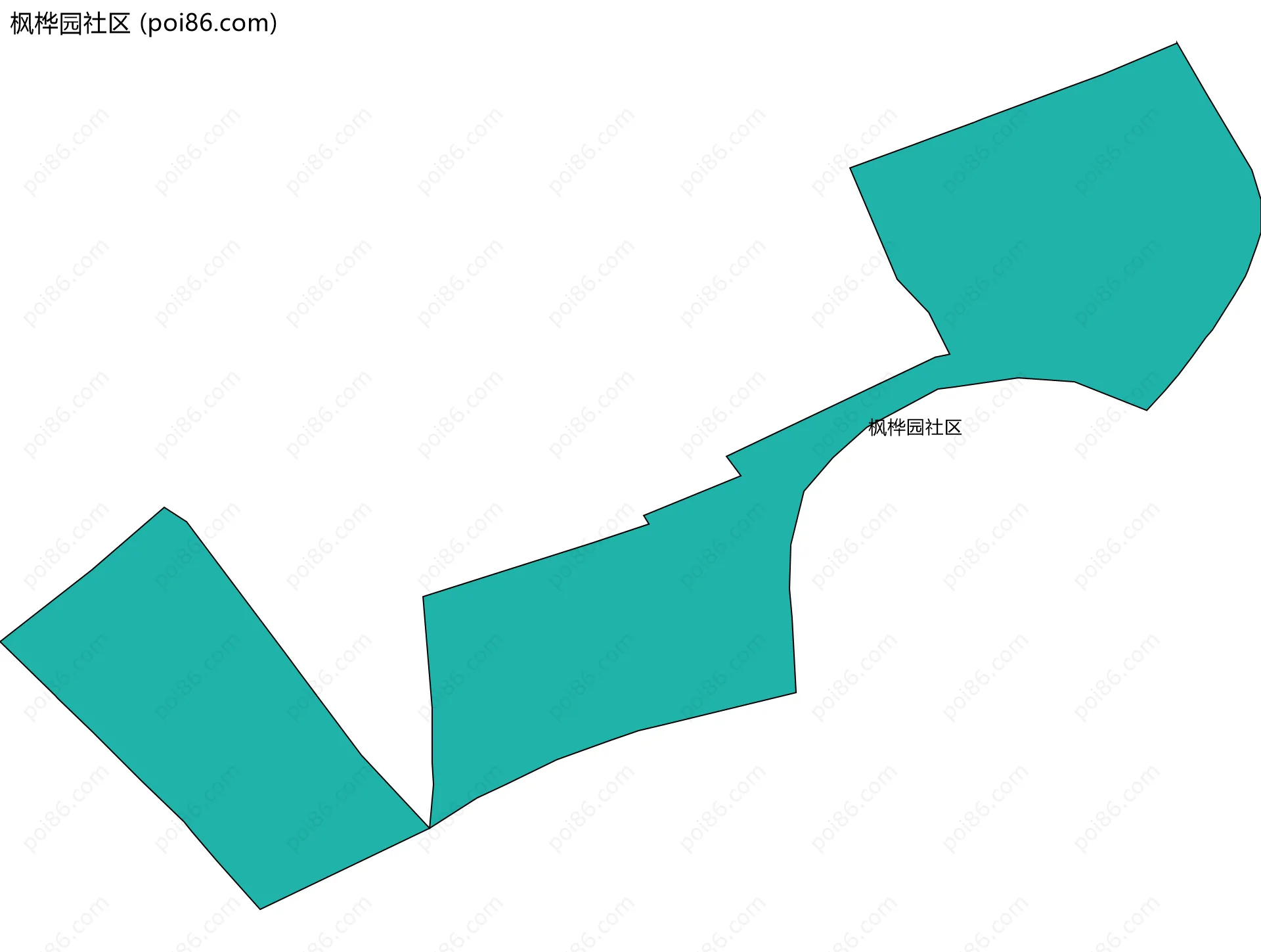 枫桦园社区边界地图