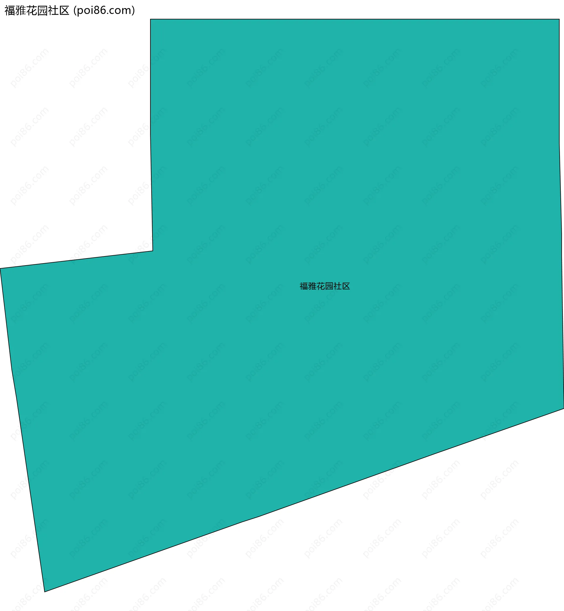 福雅花园社区边界地图