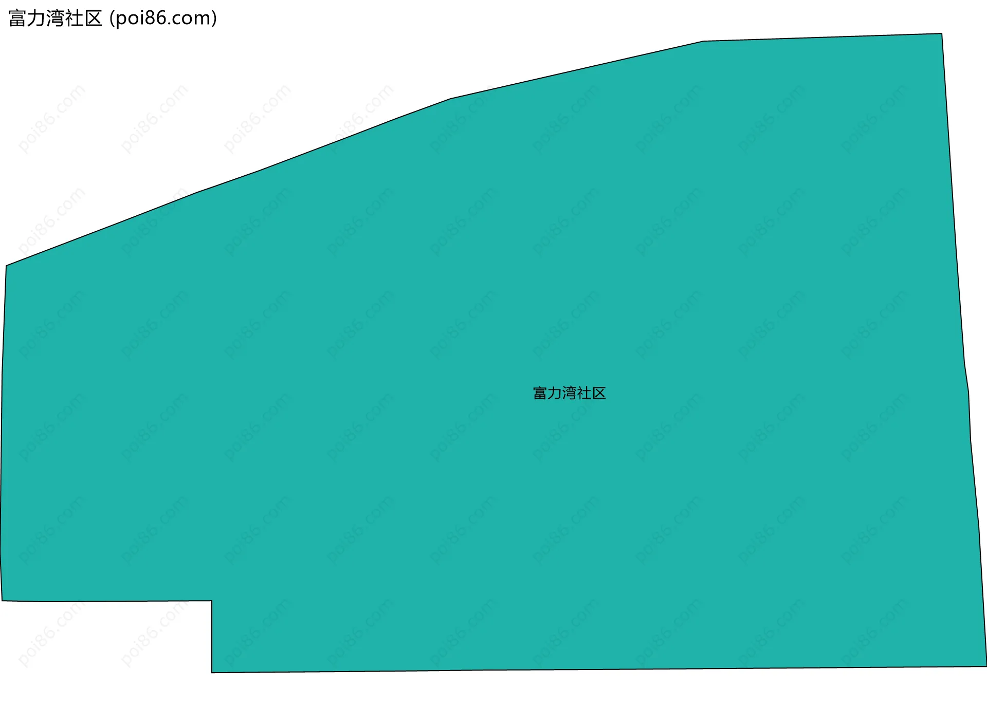 富力湾社区边界地图