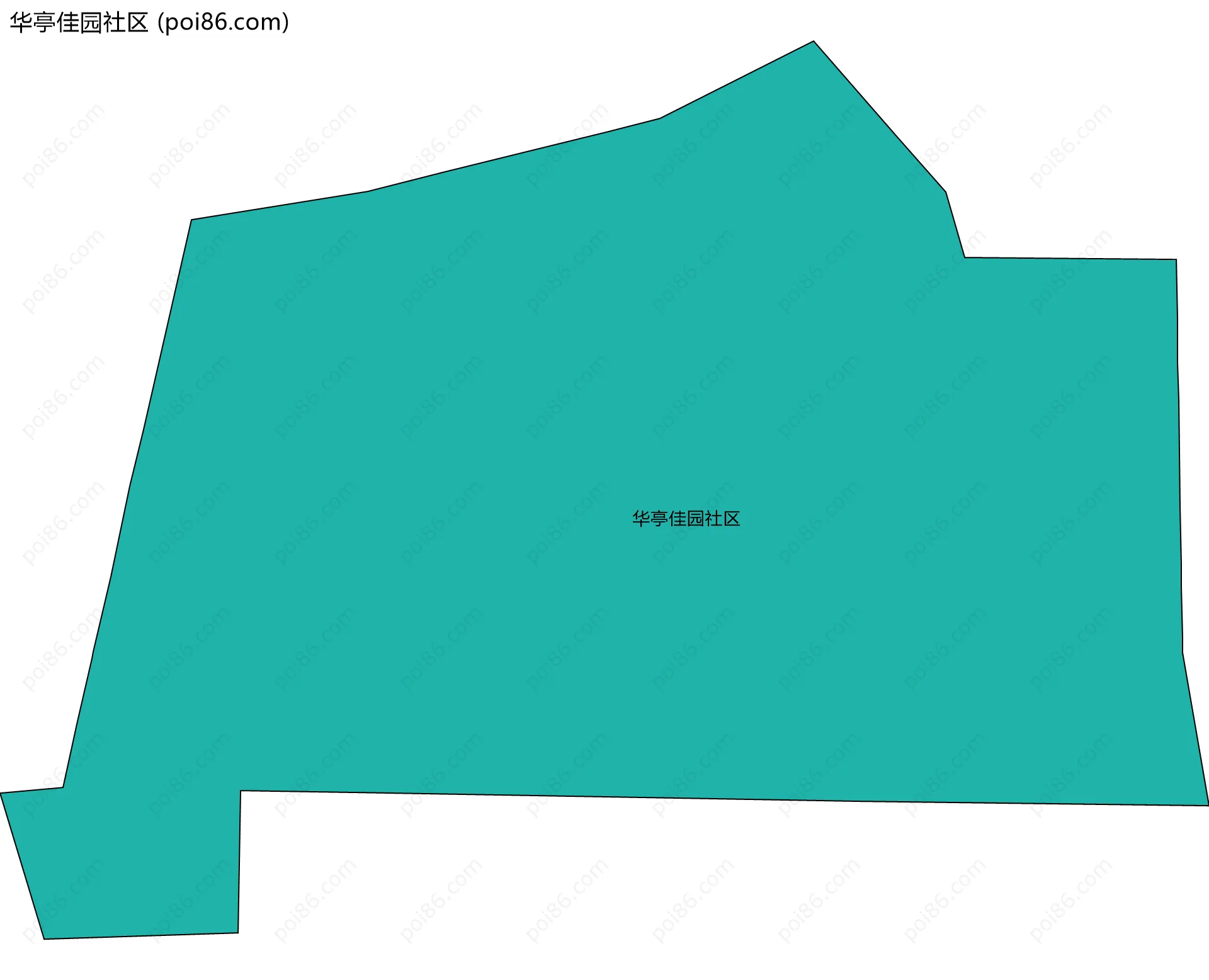 华亭佳园社区边界地图