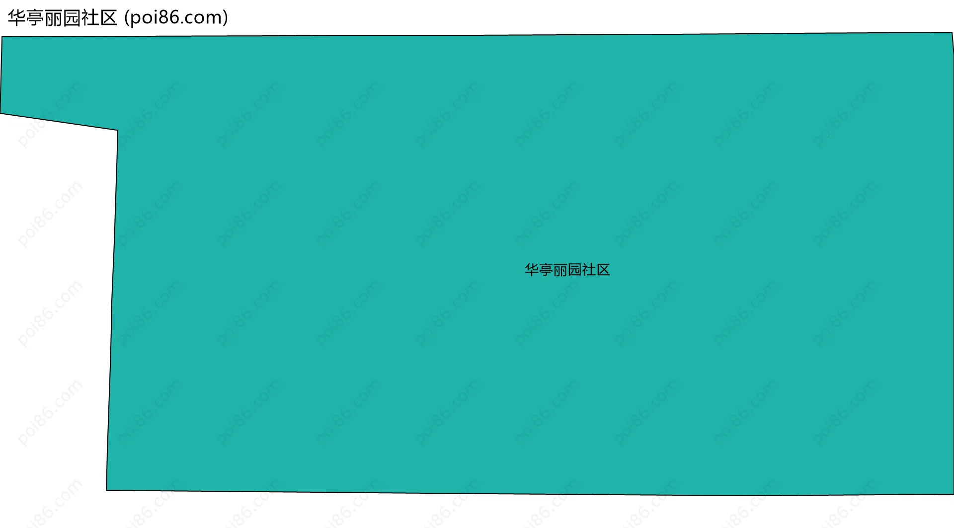 华亭丽园社区边界地图