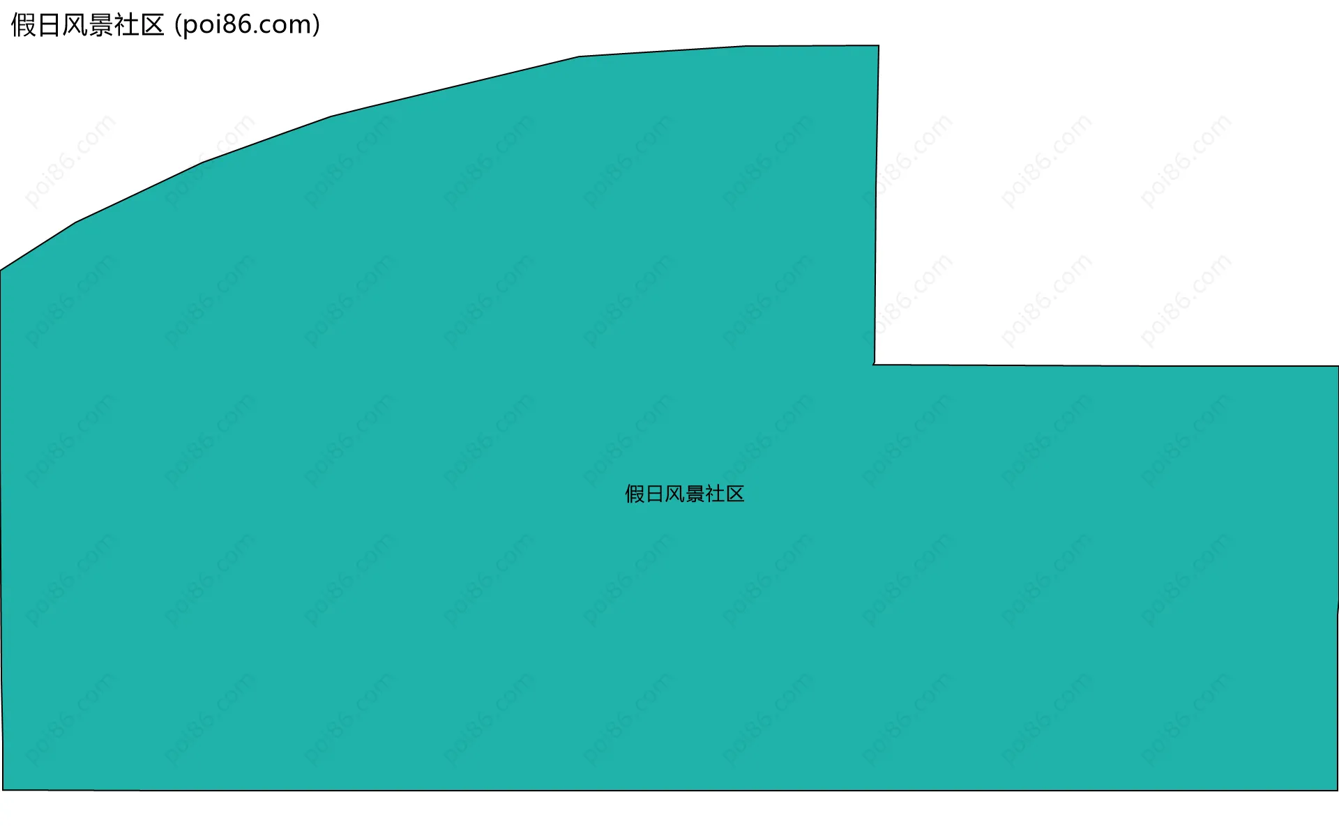 假日风景社区边界地图