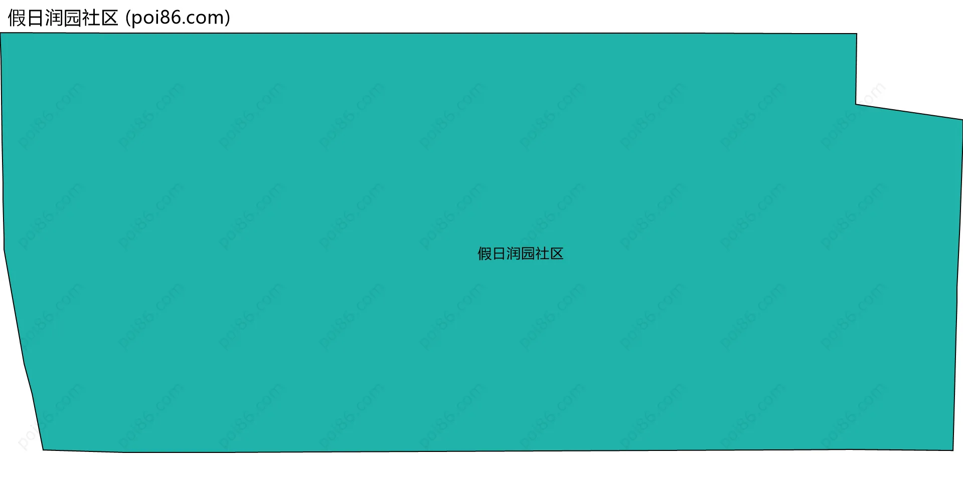 假日润园社区边界地图