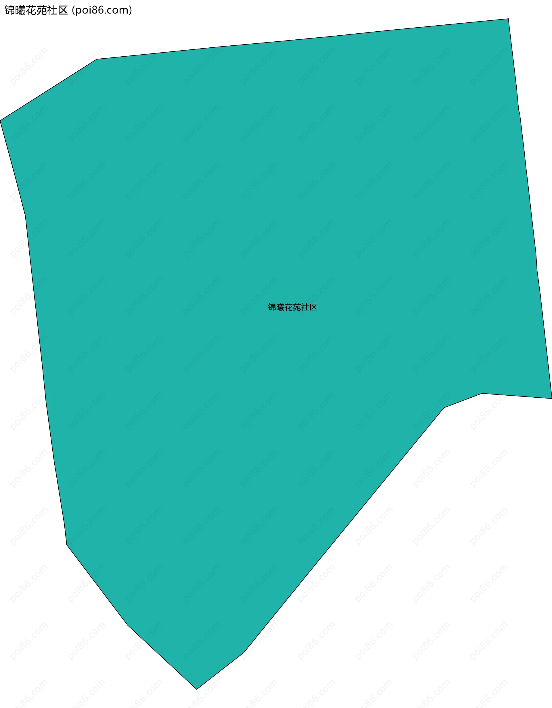 锦曦花苑社区边界地图
