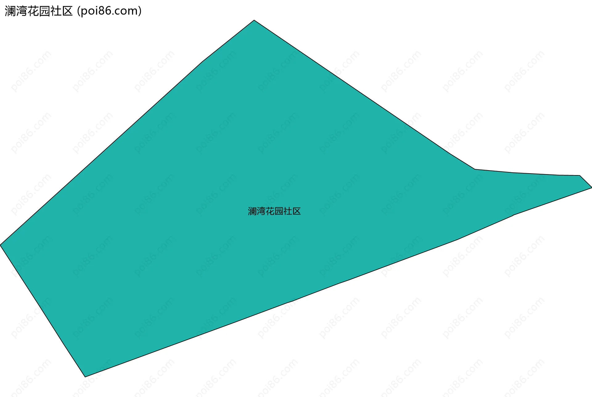 澜湾花园社区边界地图