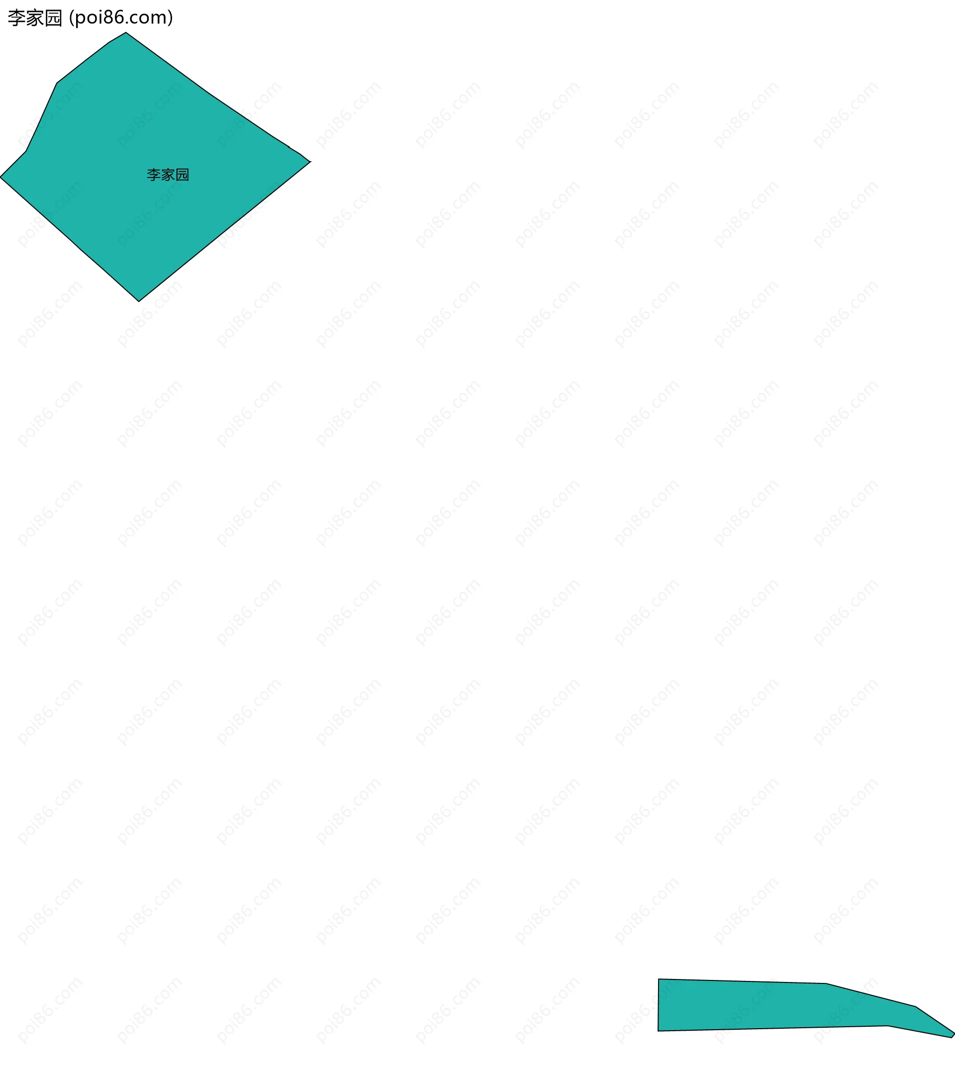 李家园边界地图