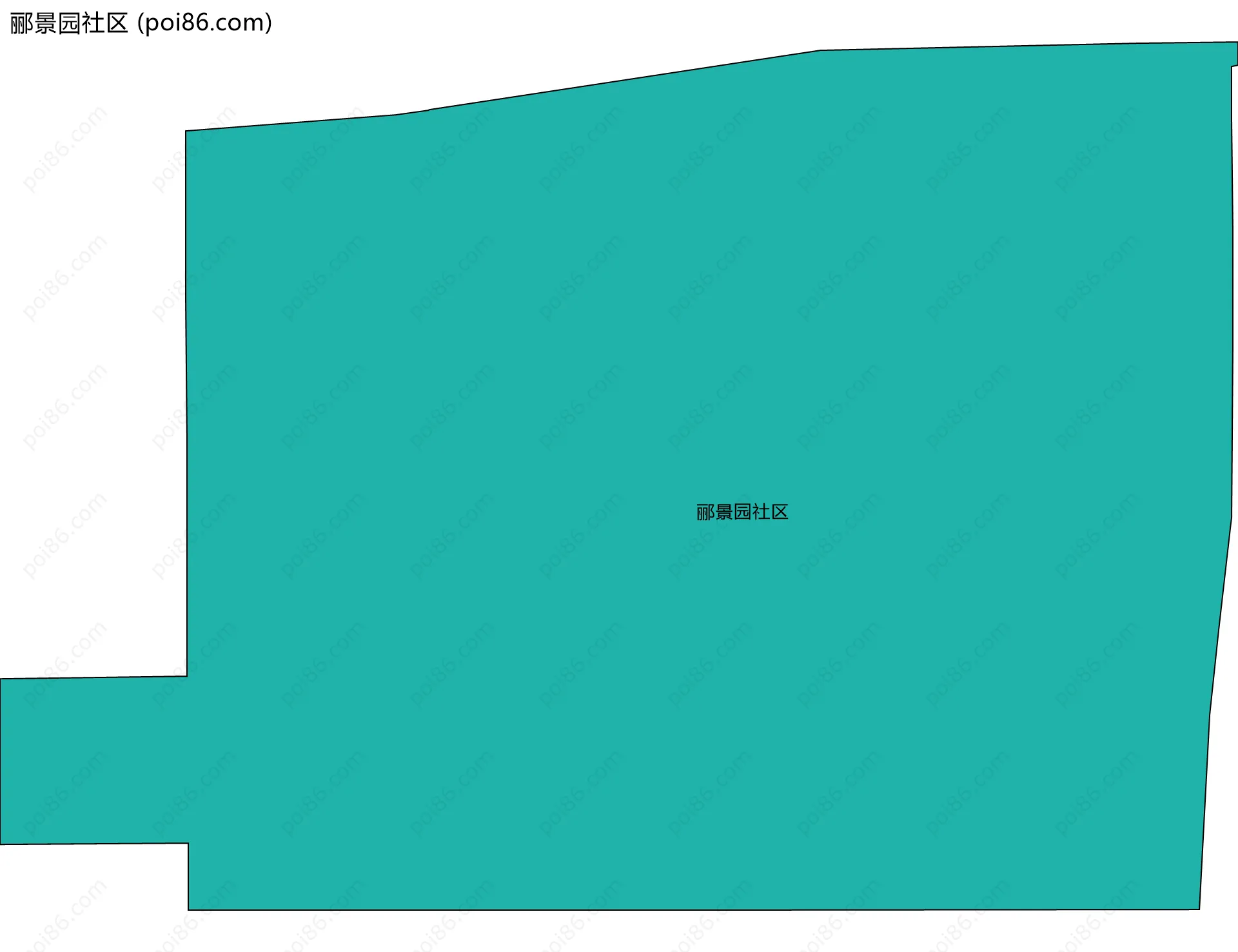 郦景园社区边界地图