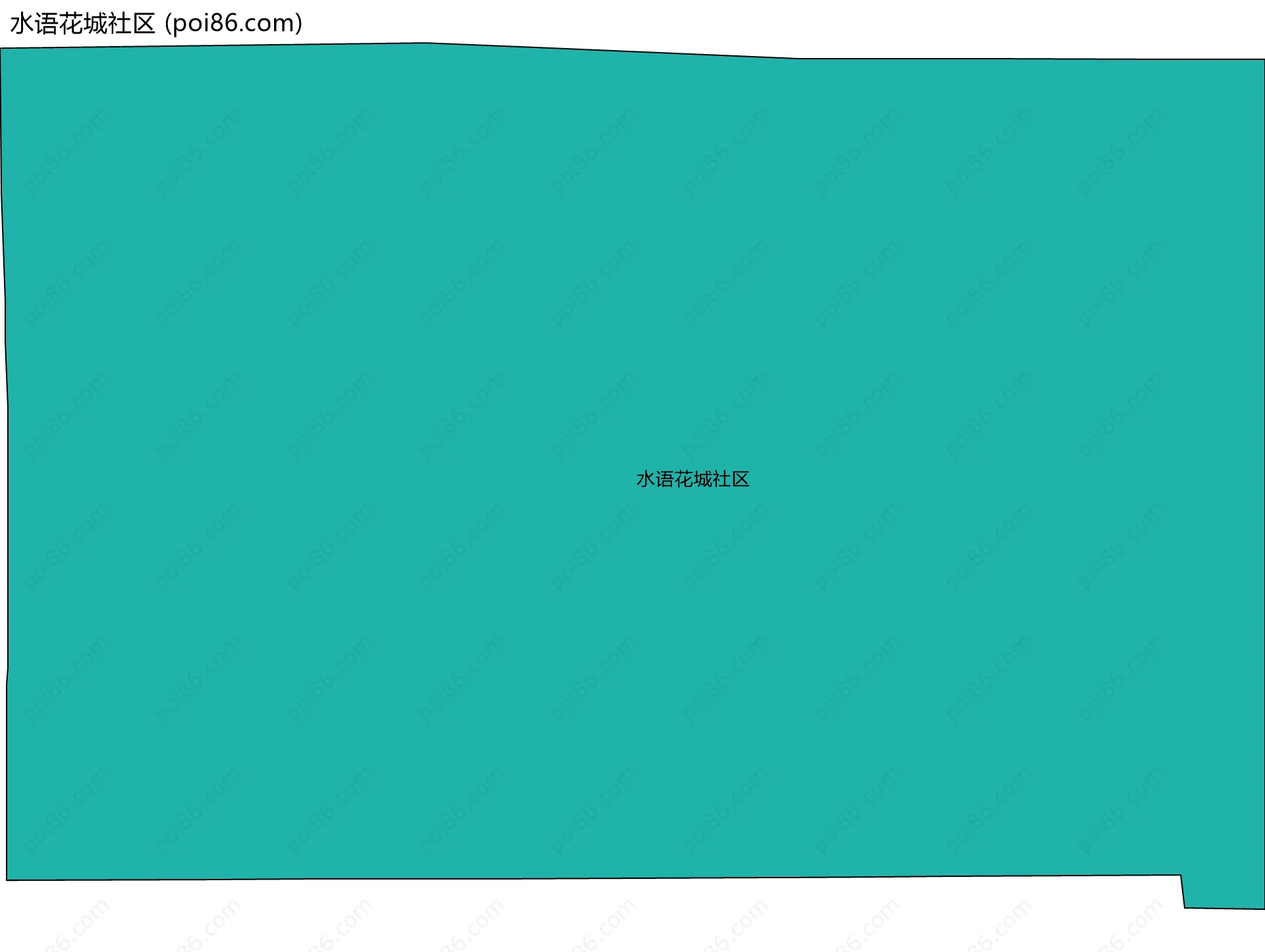 水语花城社区边界地图