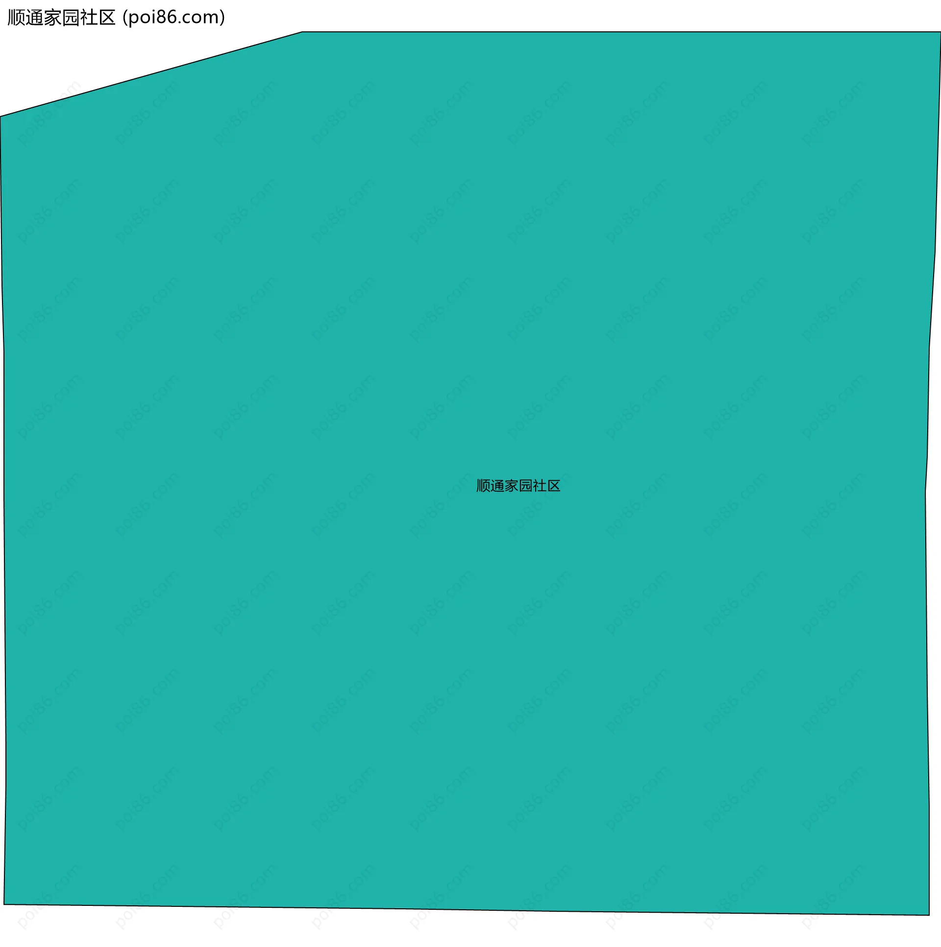 顺通家园社区边界地图