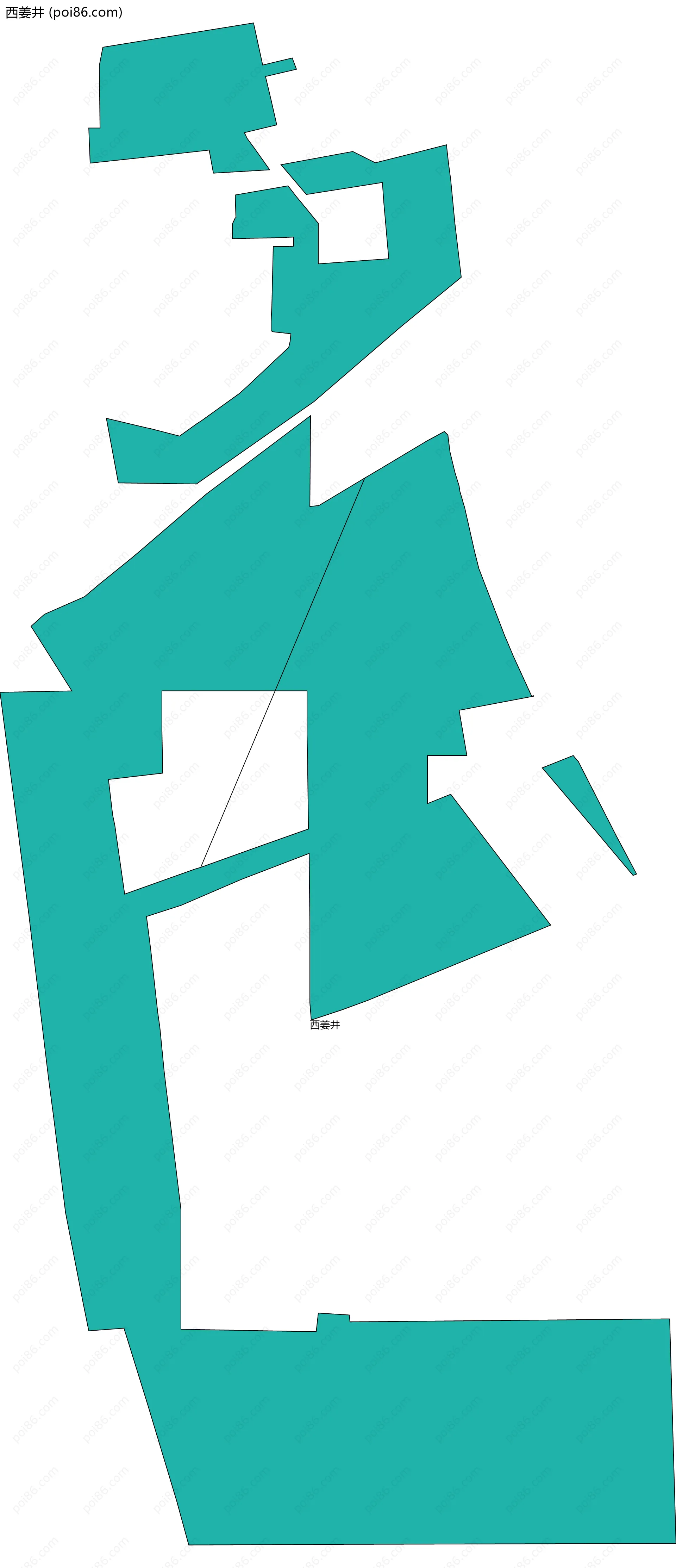 西姜井边界地图