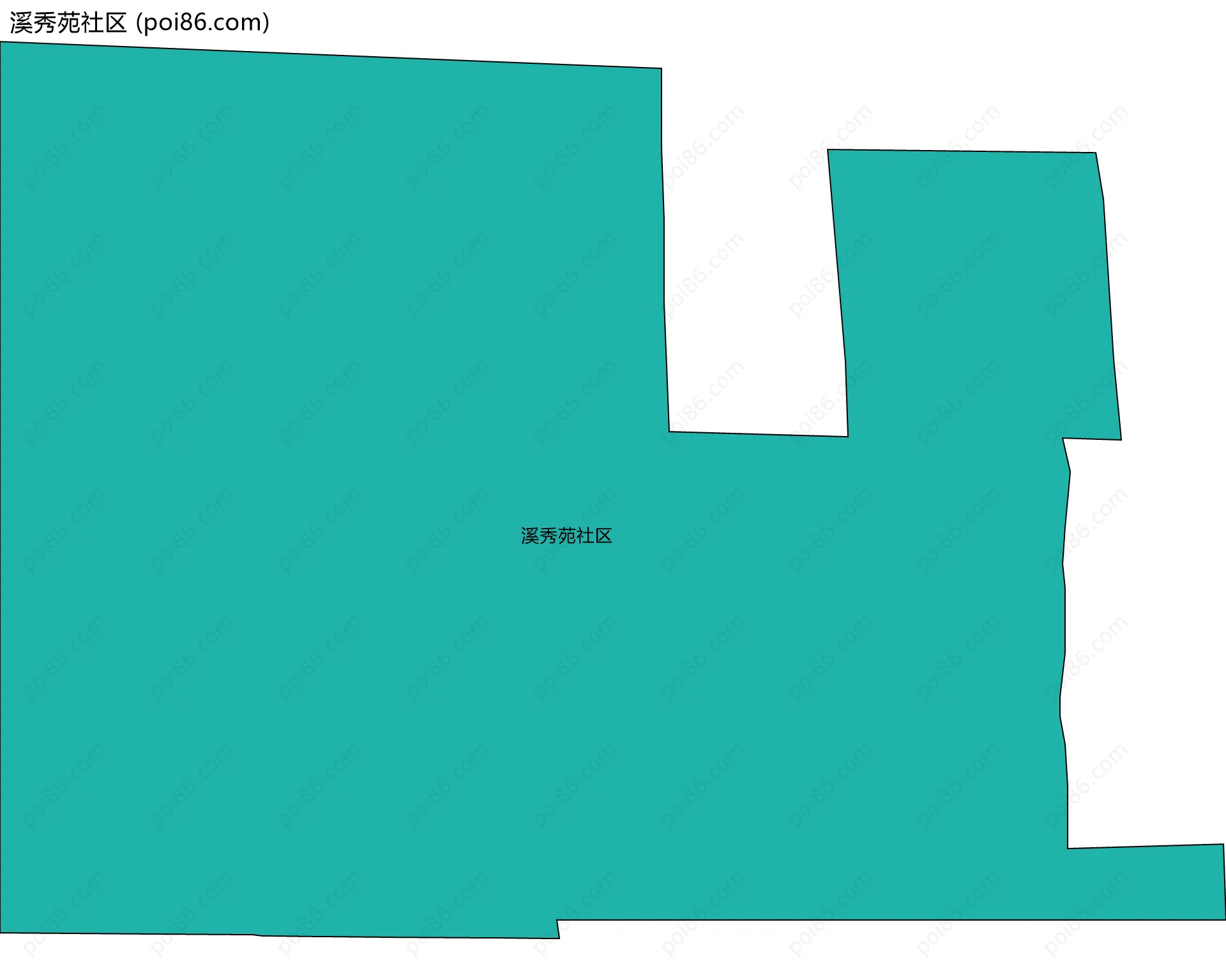 溪秀苑社区边界地图