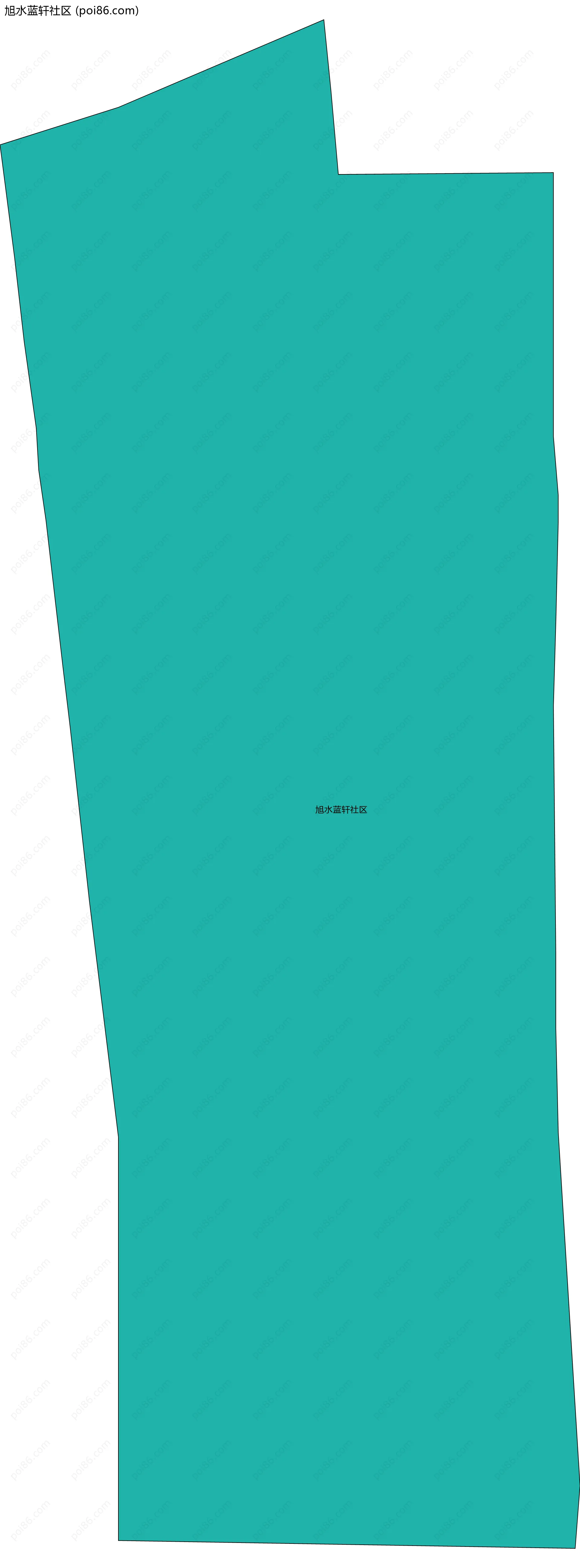 旭水蓝轩社区边界地图