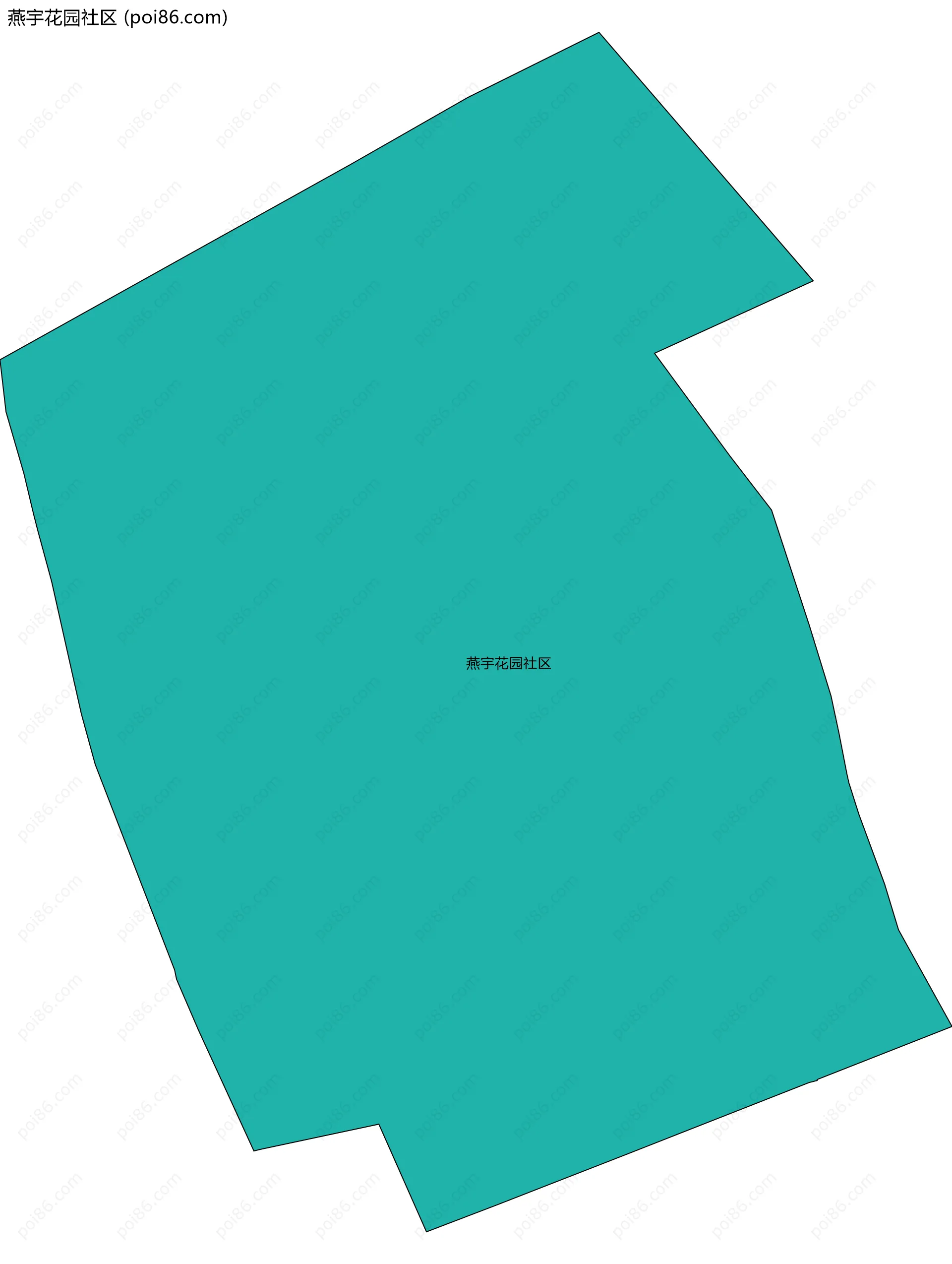 燕宇花园社区边界地图