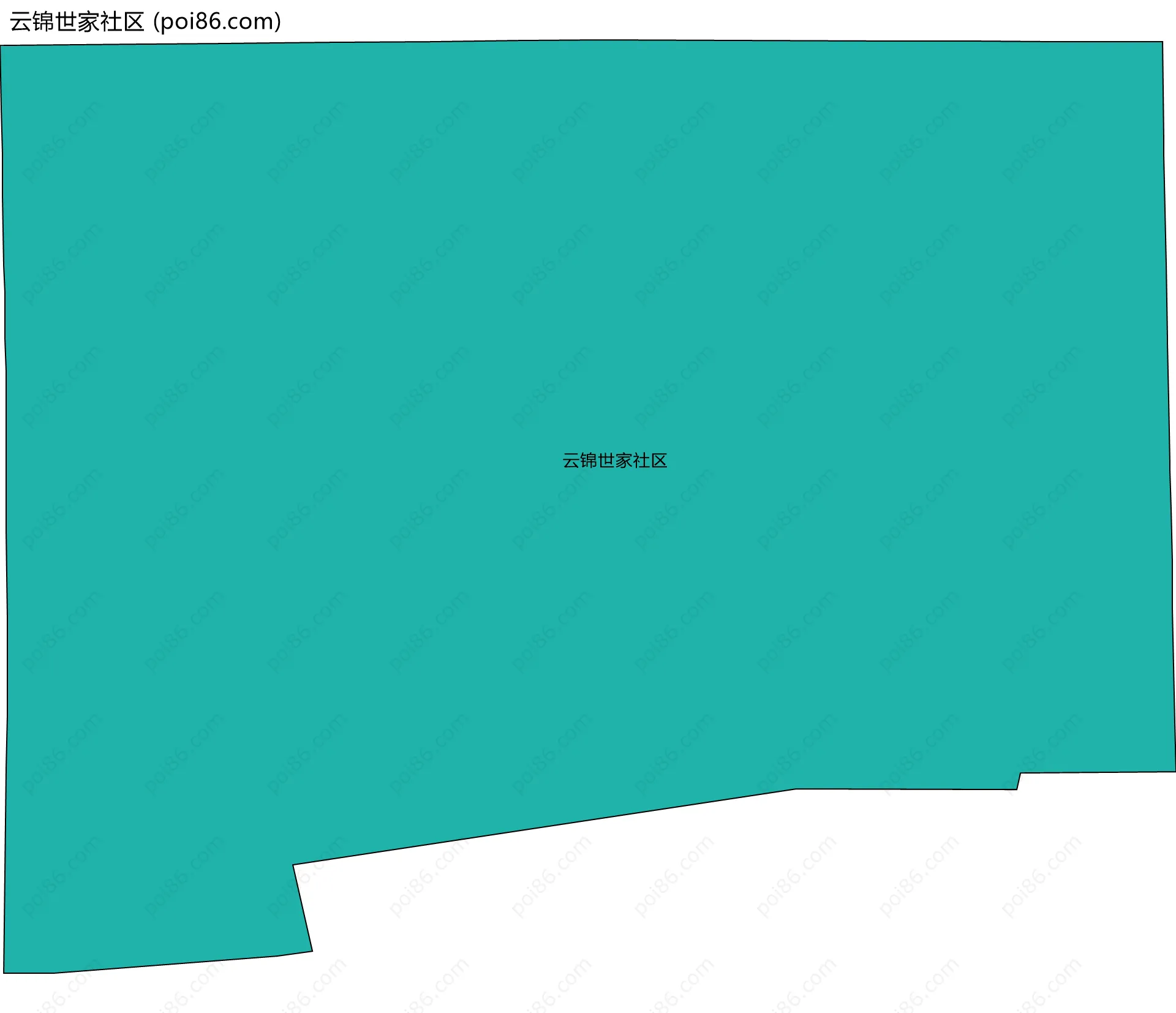 云锦世家社区边界地图