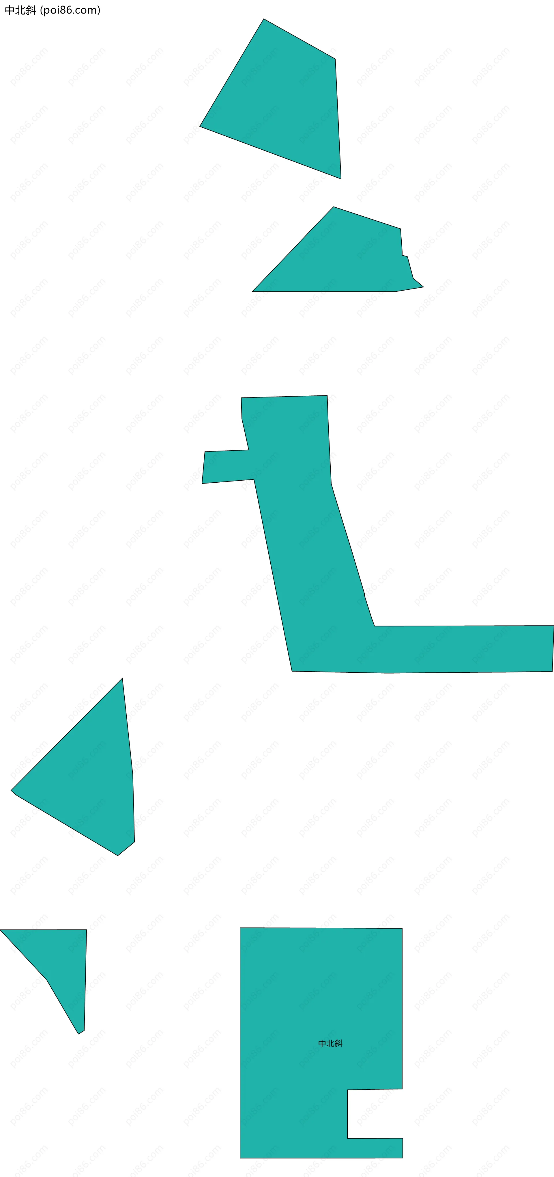 中北斜边界地图