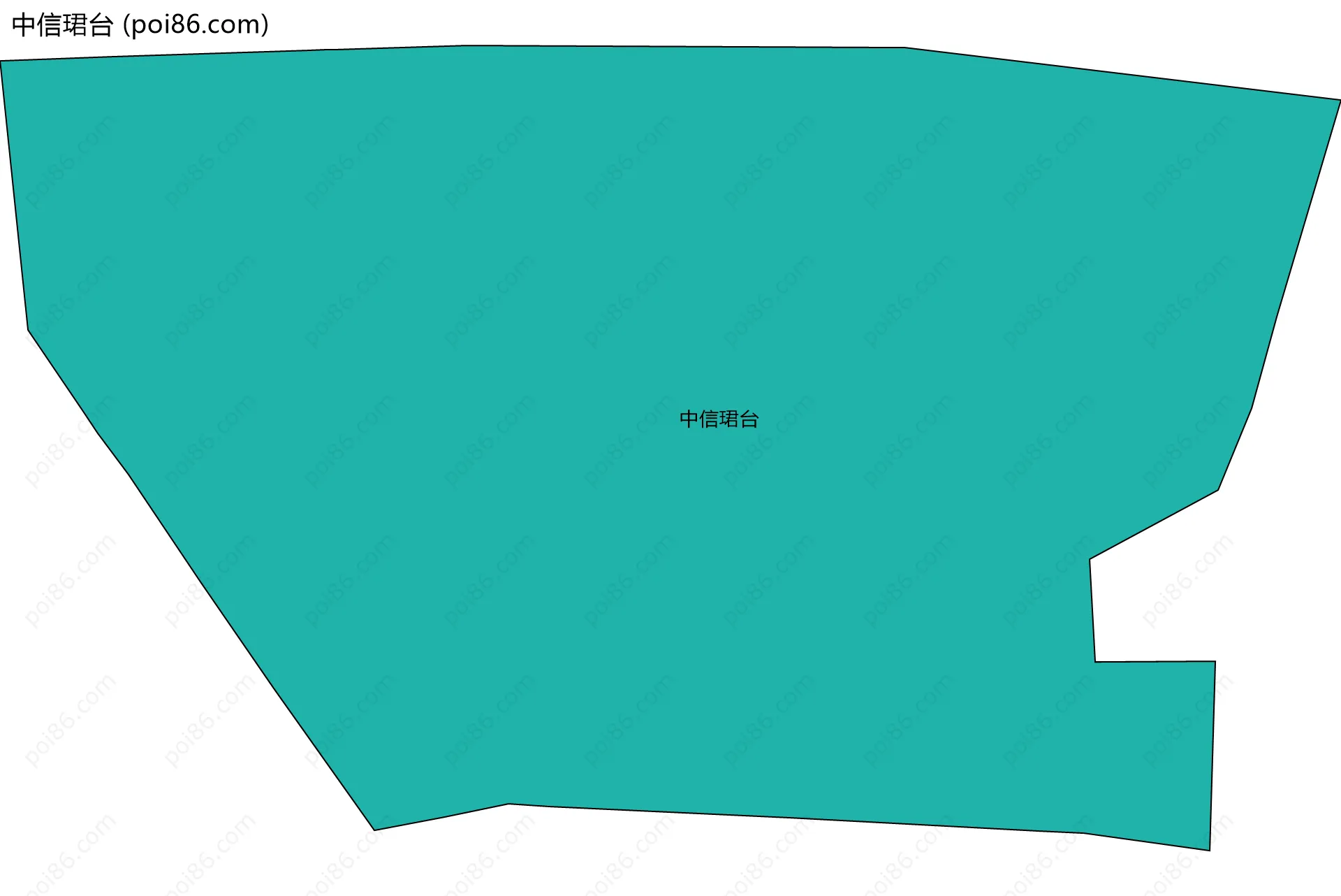 中信珺台边界地图