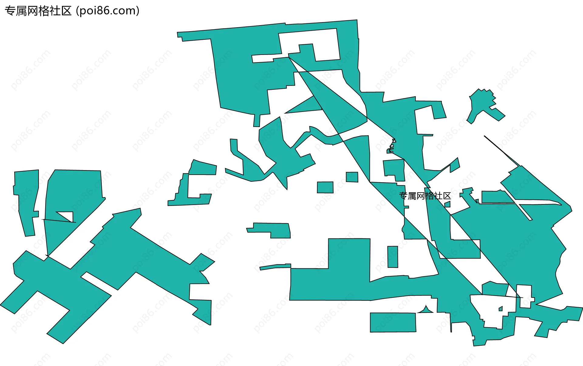 专属网格社区边界地图