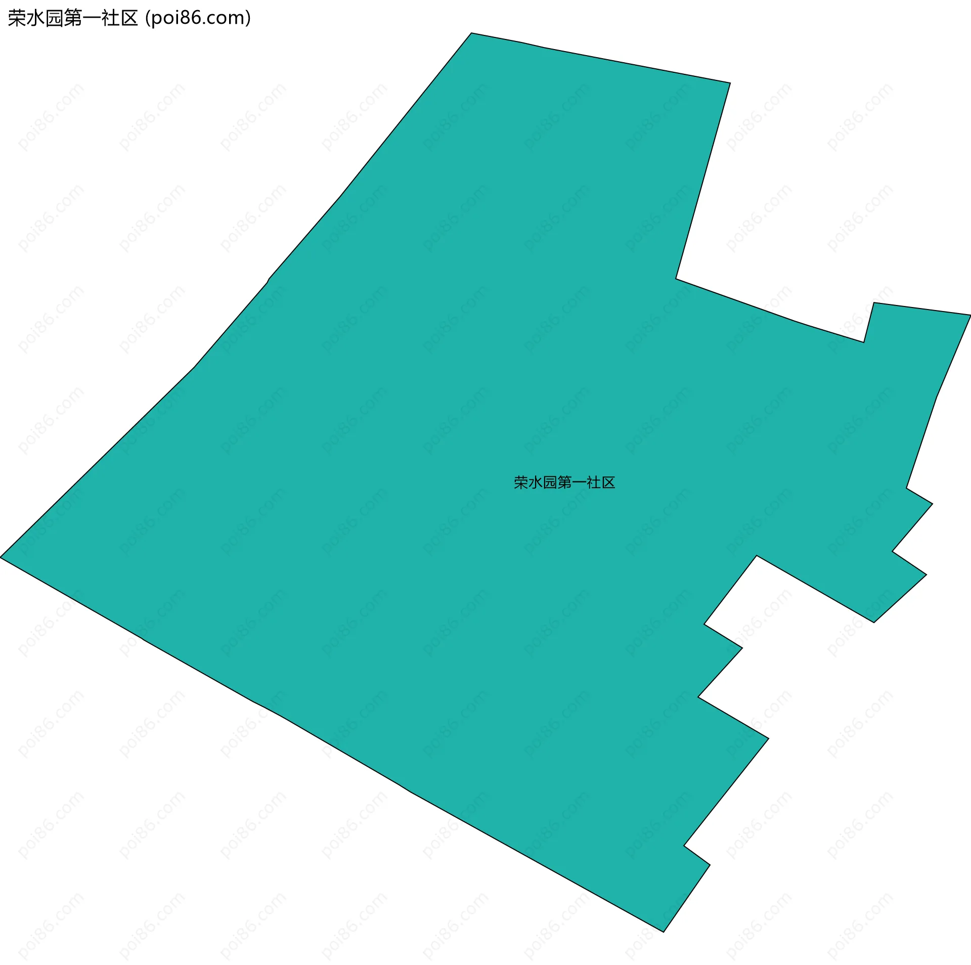 荣水园第一社区边界地图