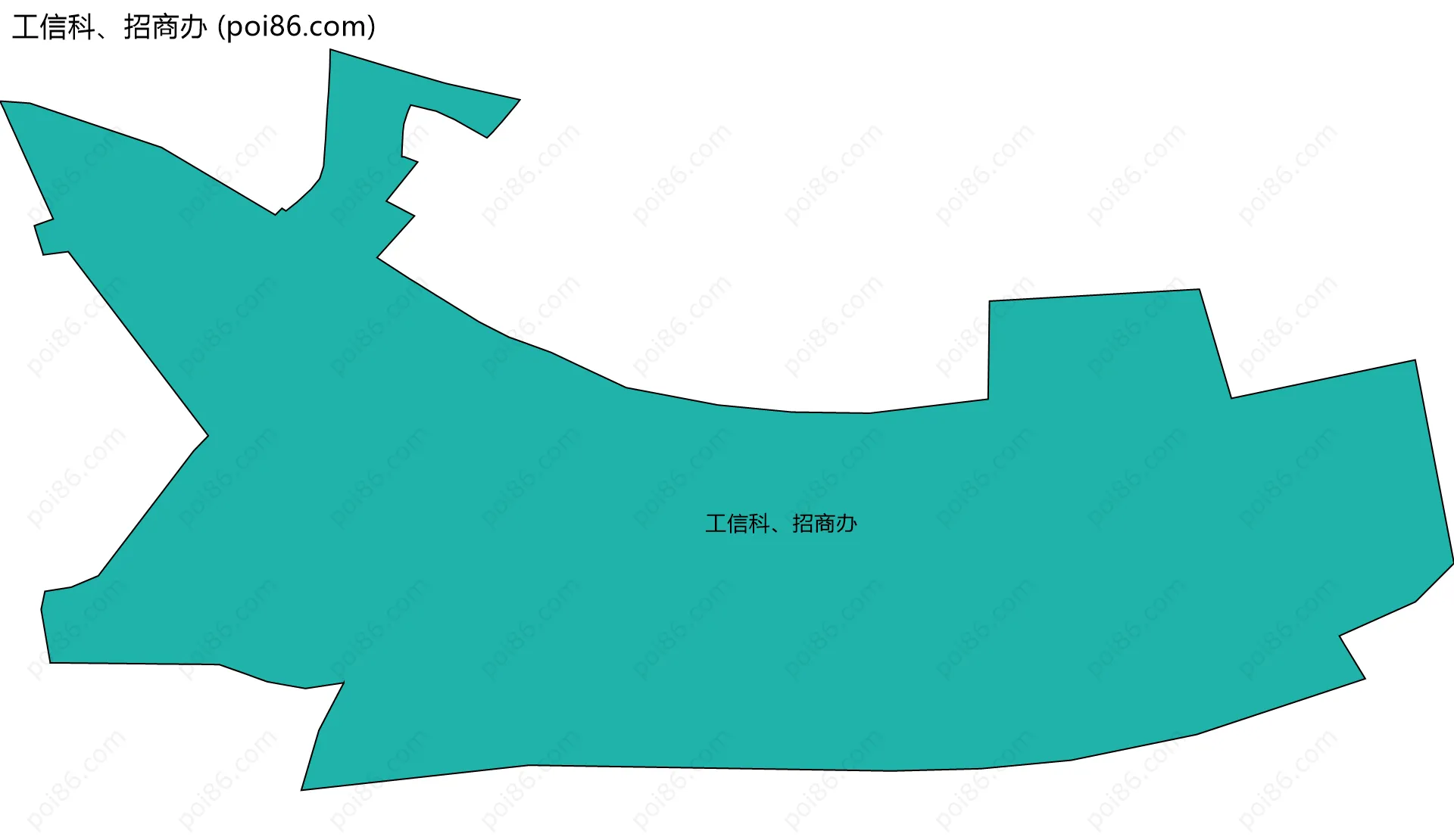 工信科、招商办边界地图
