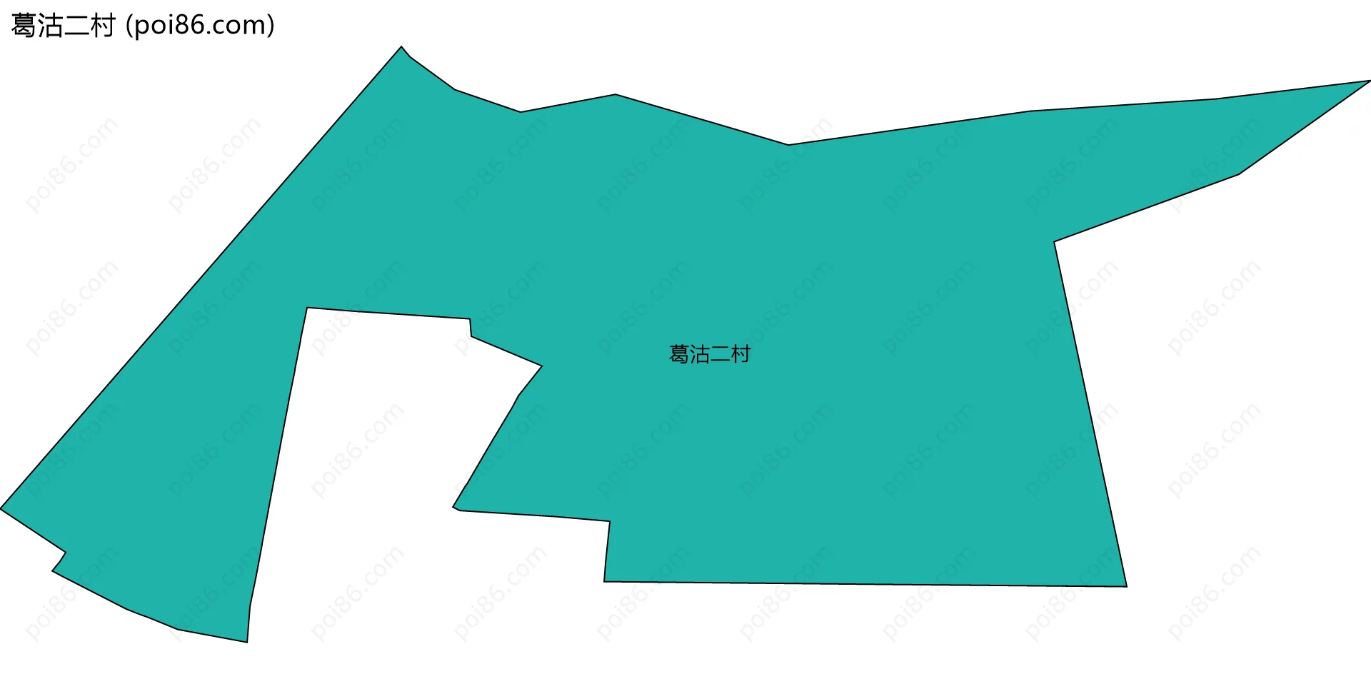 葛沽二村边界地图