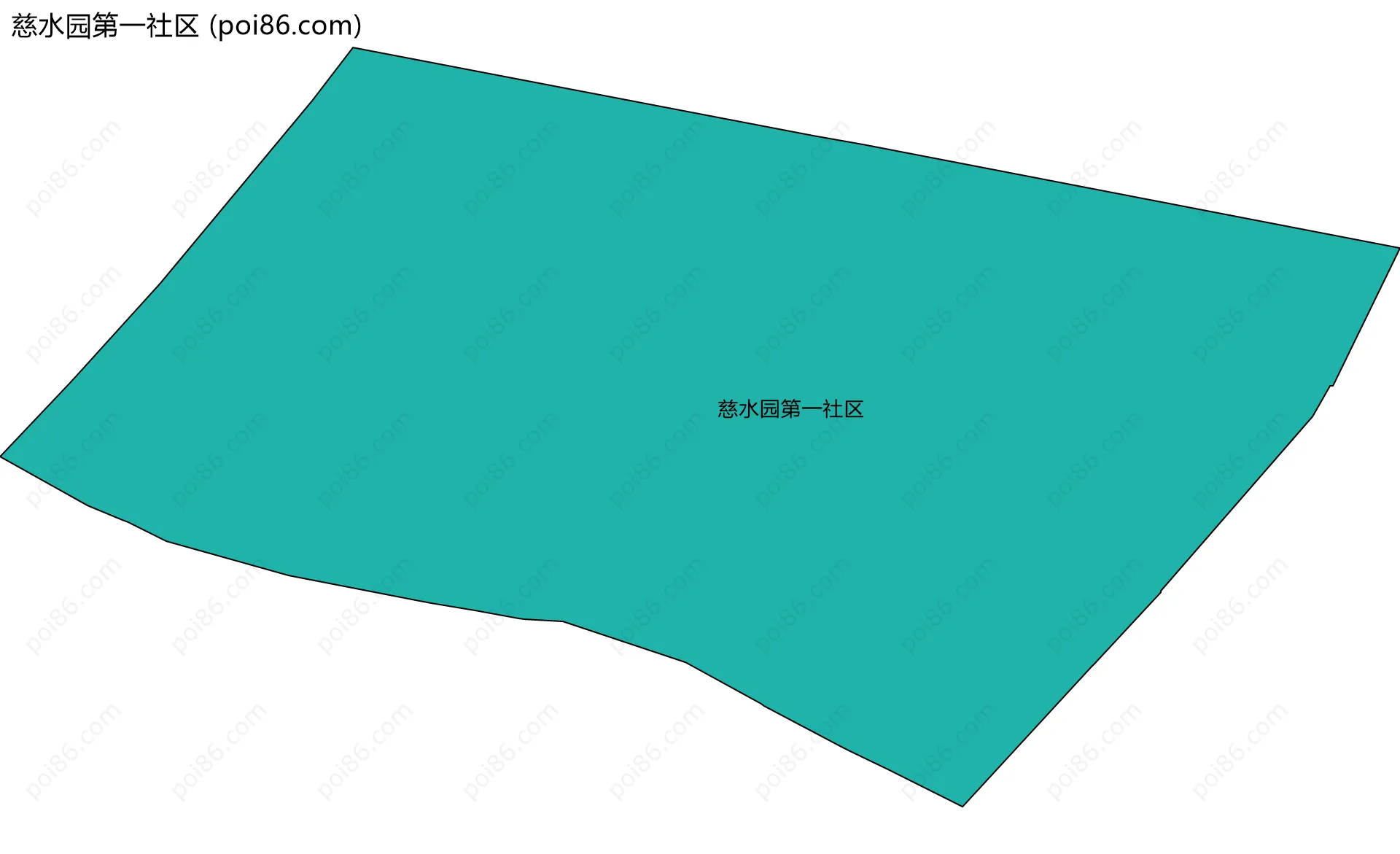 慈水园第一社区边界地图
