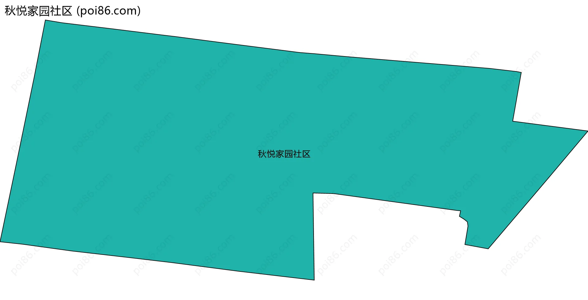 秋悦家园社区边界地图