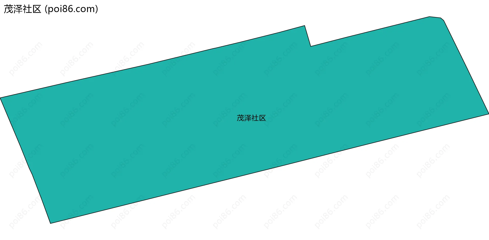 茂泽社区边界地图